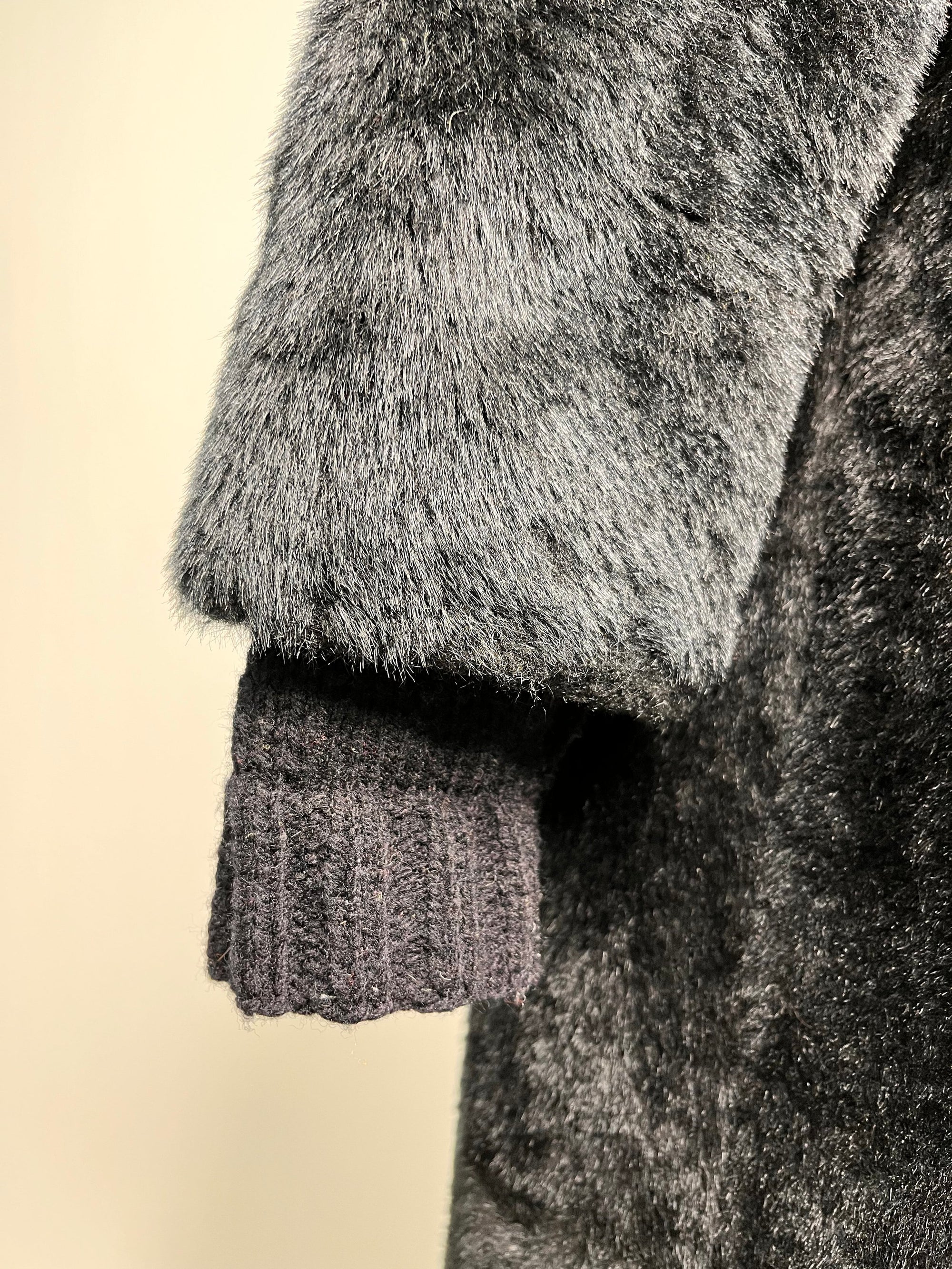 Black Faux Coat