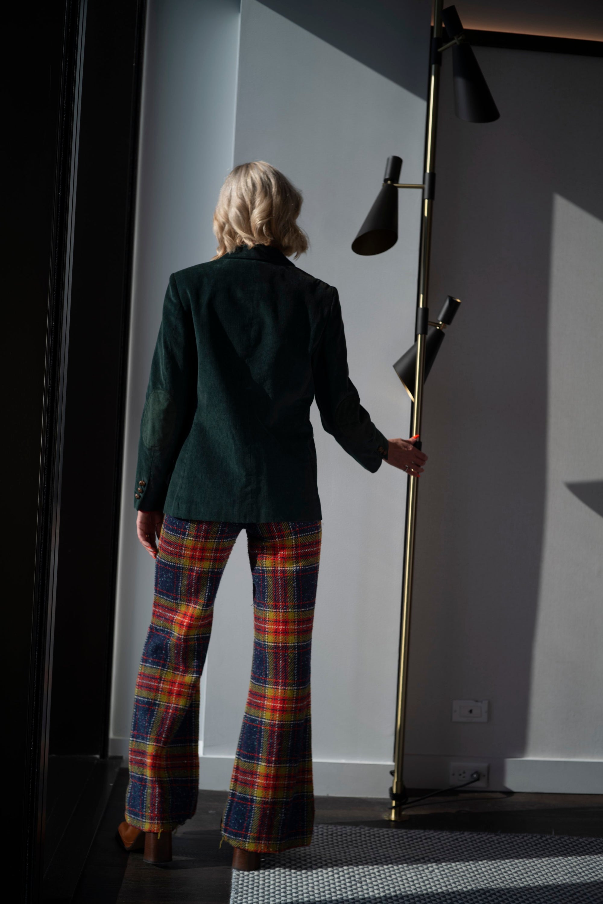 70s Wool Plaid Pant