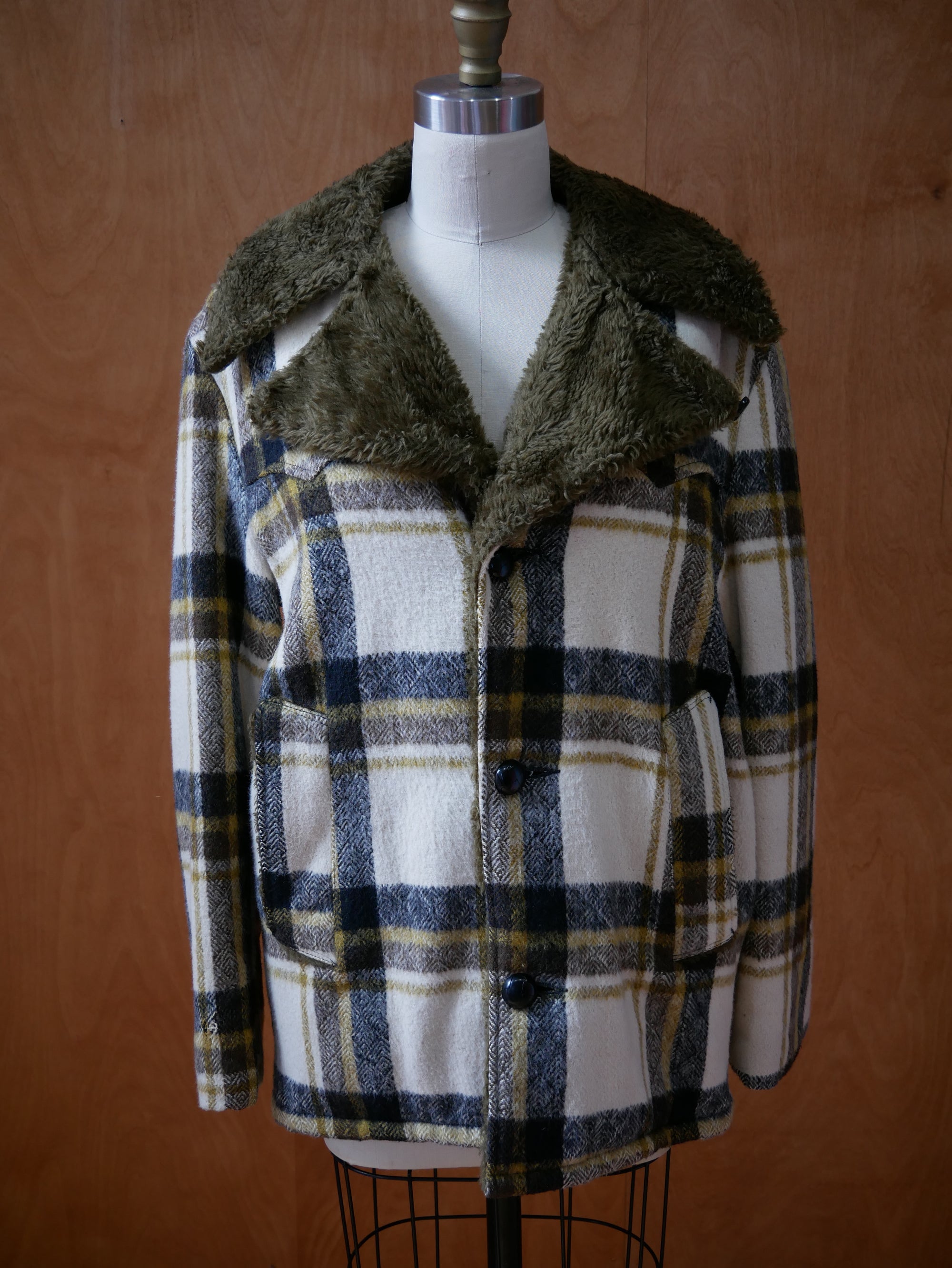 70s Western Plaid Jacket