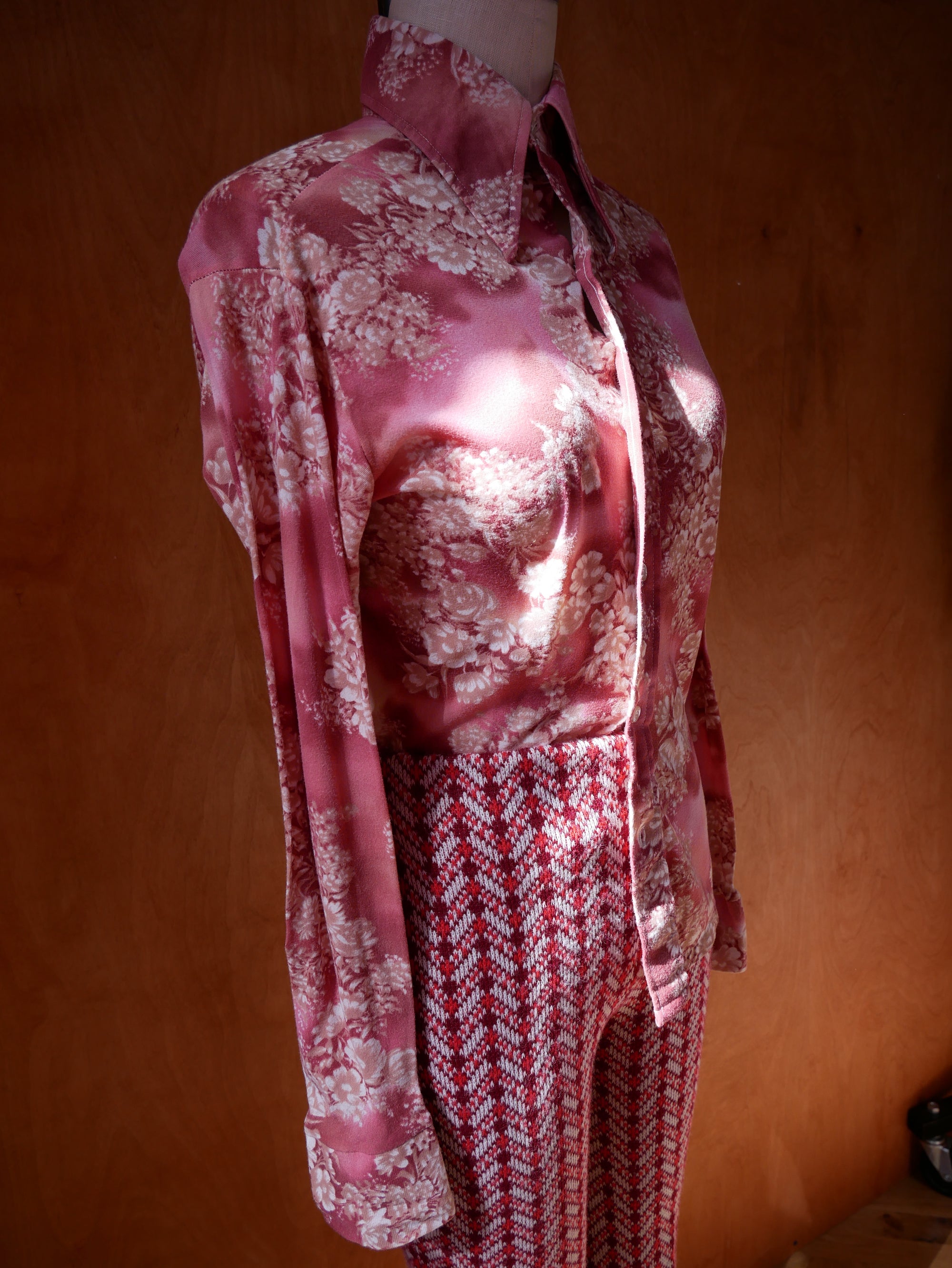 70s Enrico Felini Dagger Button up