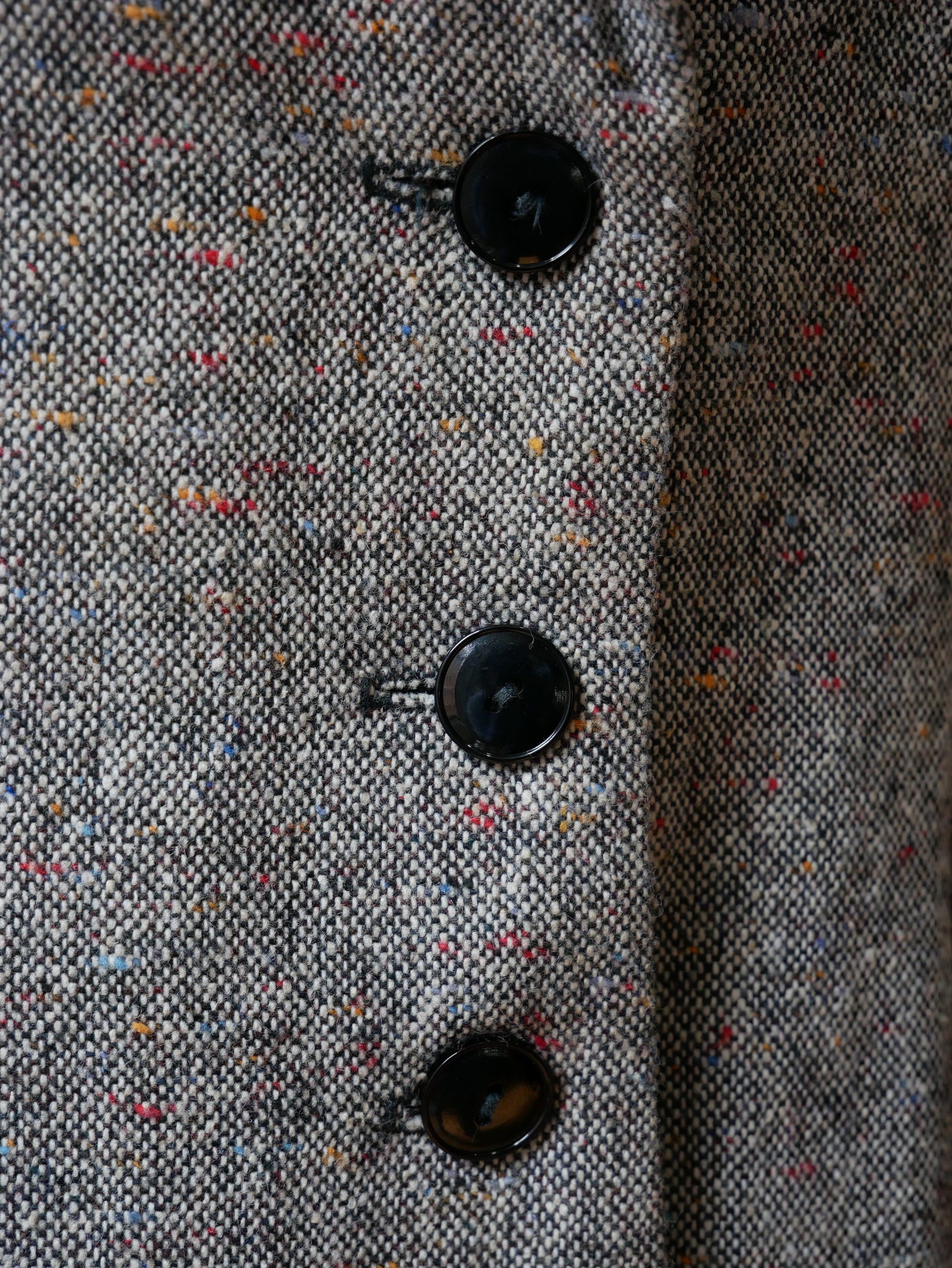 70s Tweed Blazer / Culottes Shorts Set