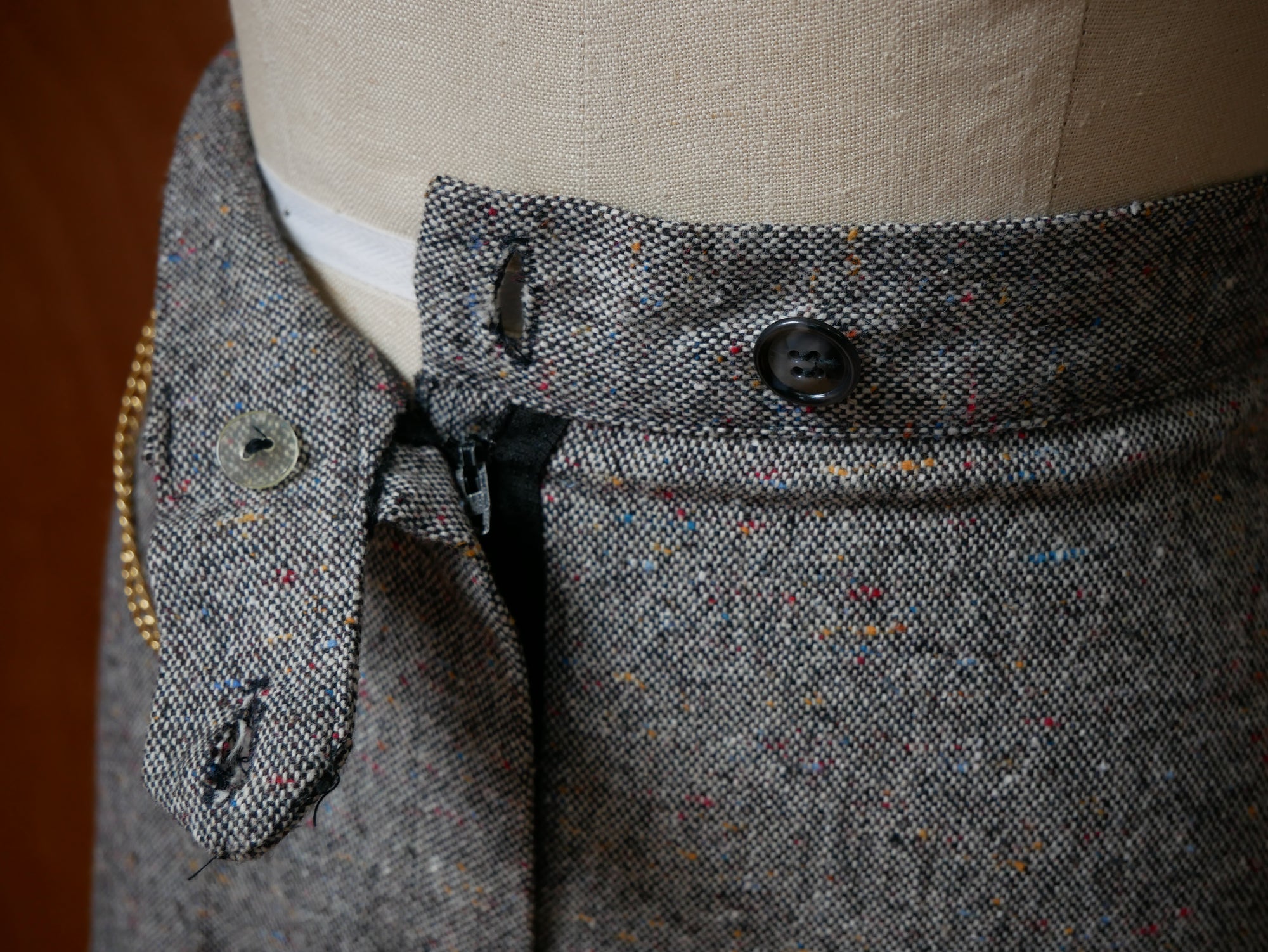 70s Tweed Blazer / Culottes Shorts Set