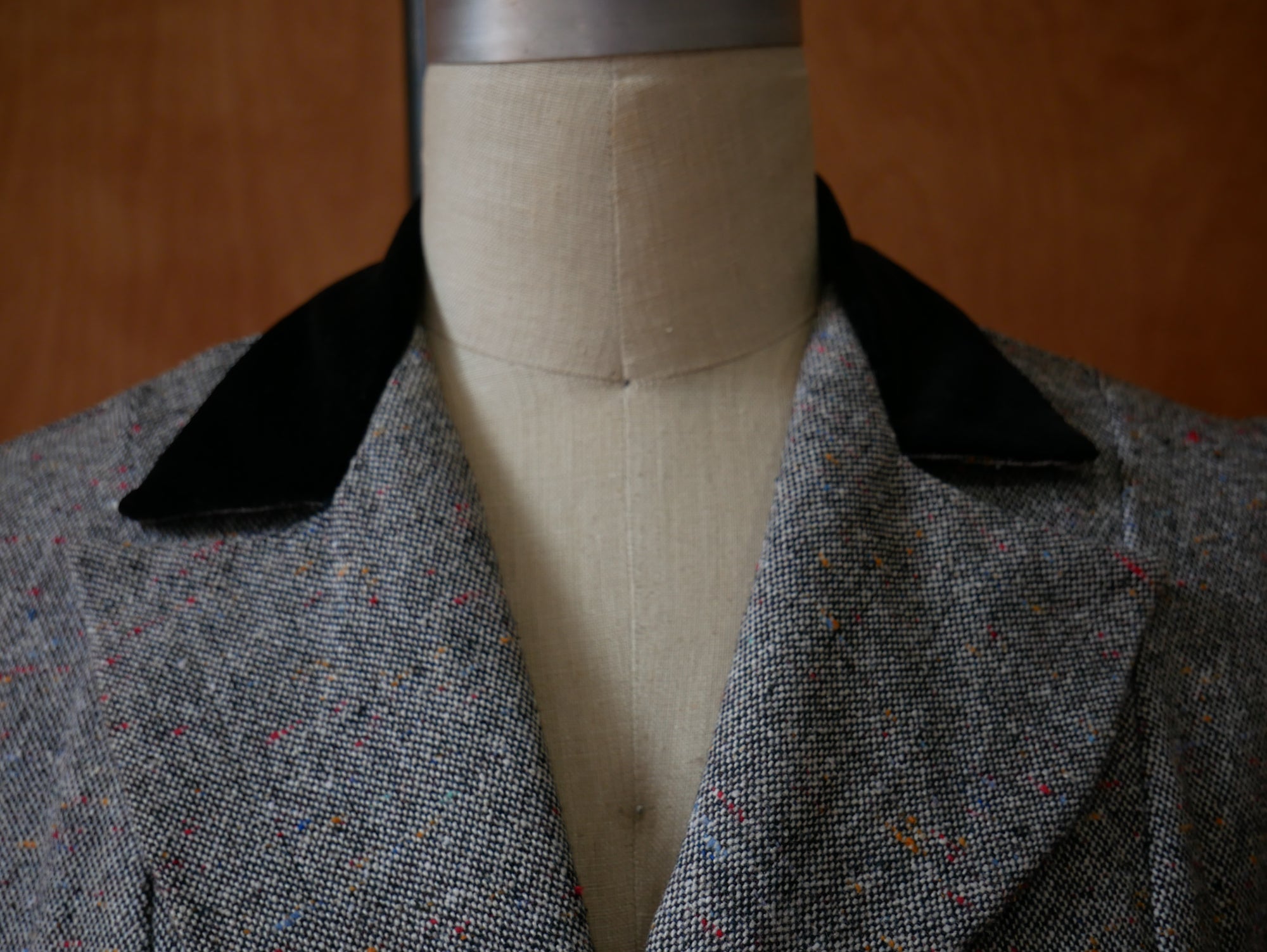 70s Tweed Blazer / Culottes Shorts Set