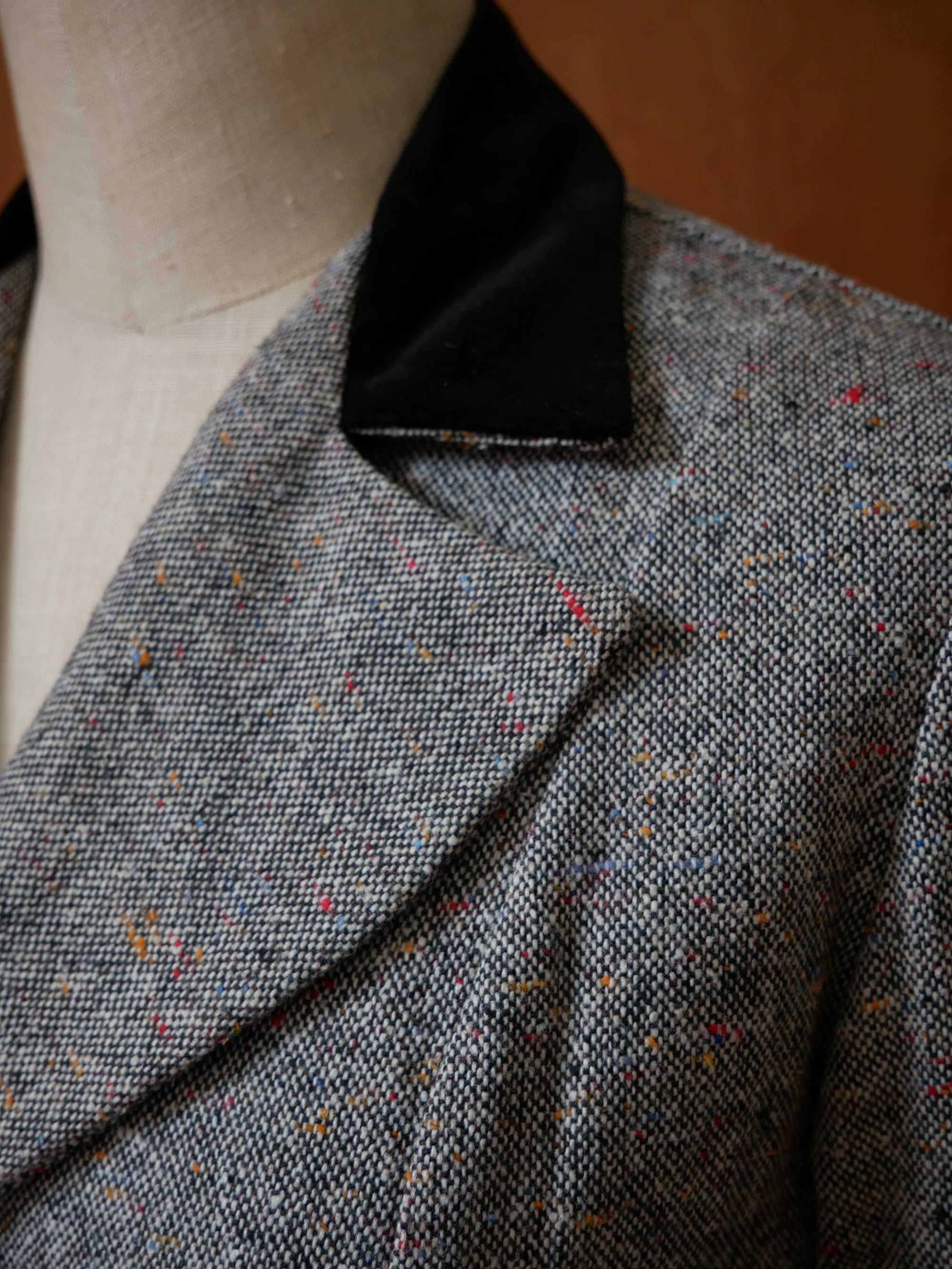70s Tweed Blazer / Culottes Shorts Set