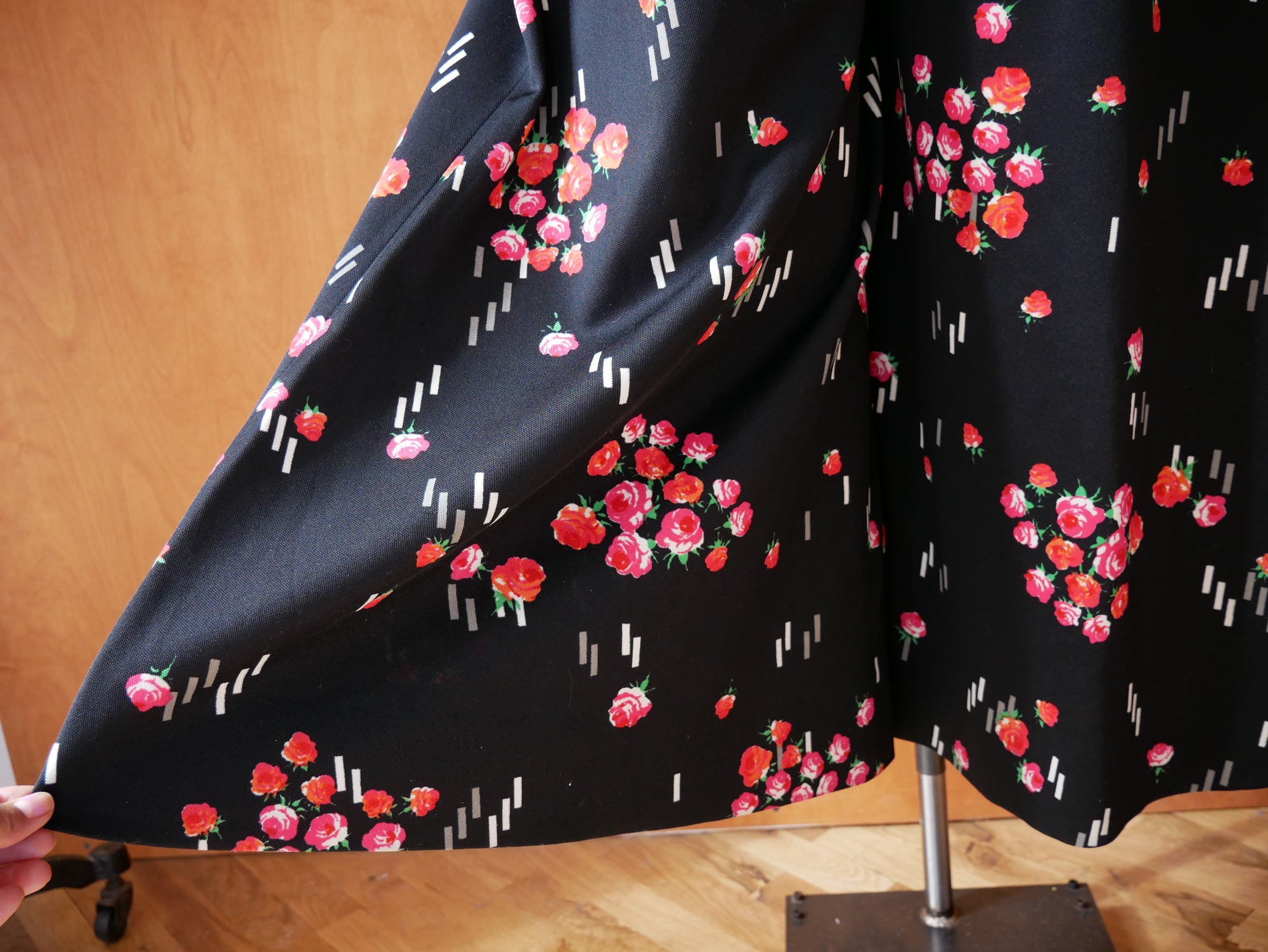 70s Floral Wide Leg Pants