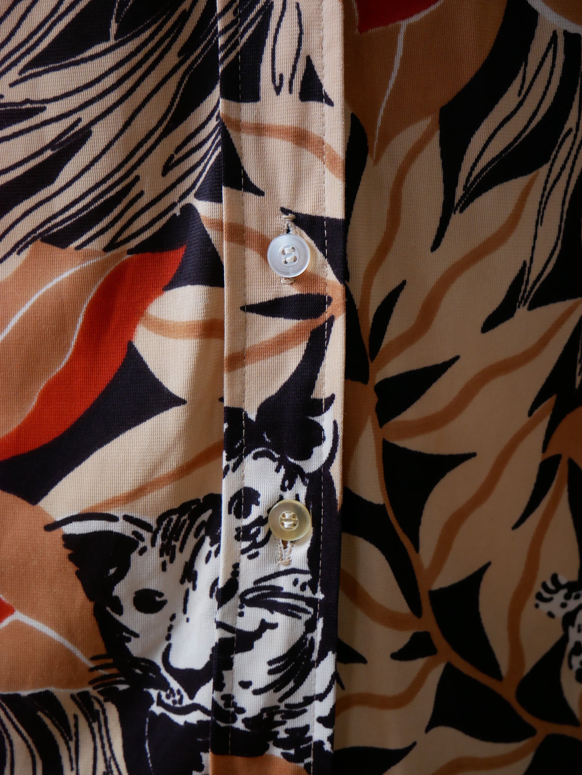 70s Wild Cat Button Up Shirt