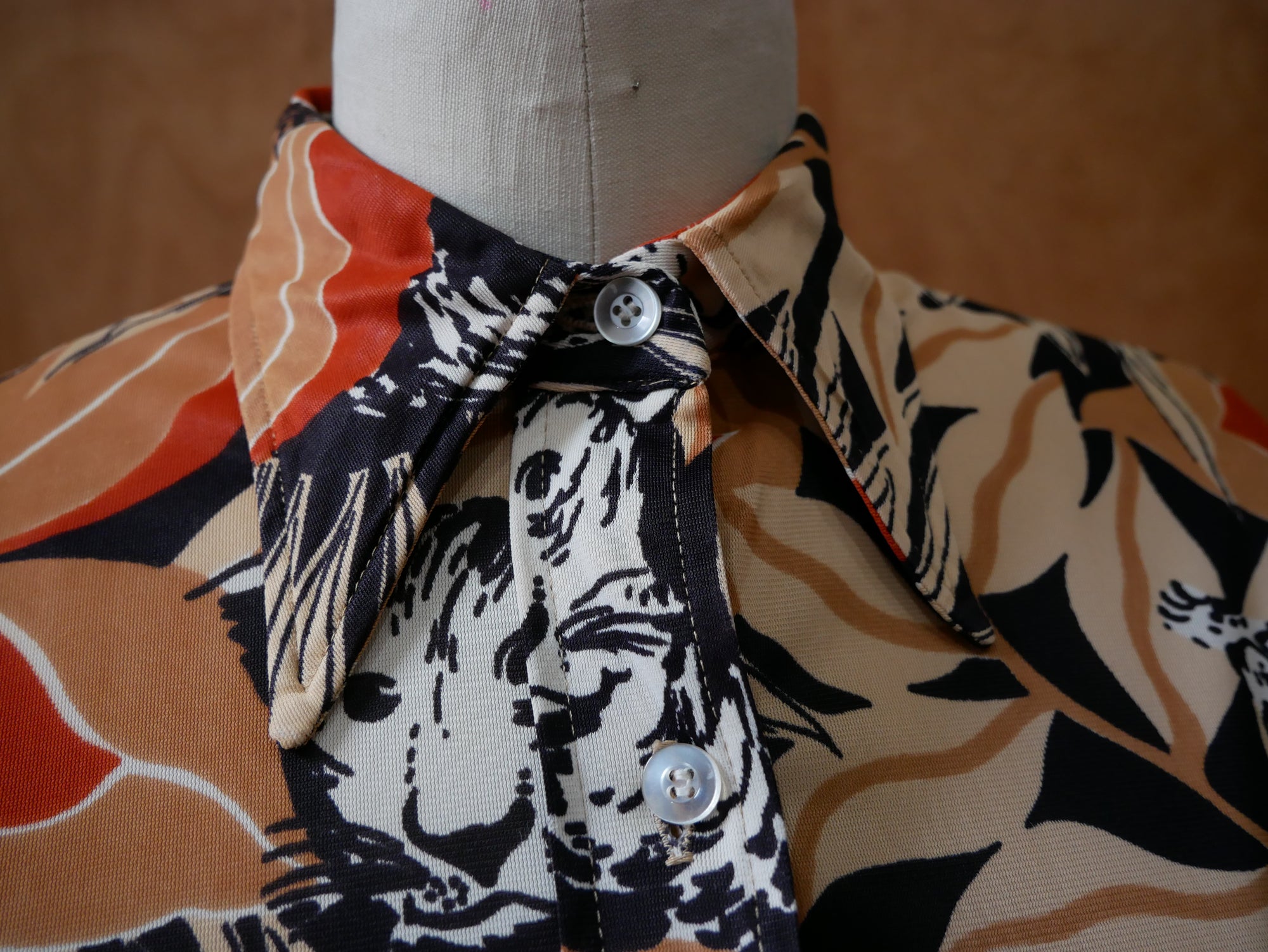 70s Wild Cat Button Up Shirt