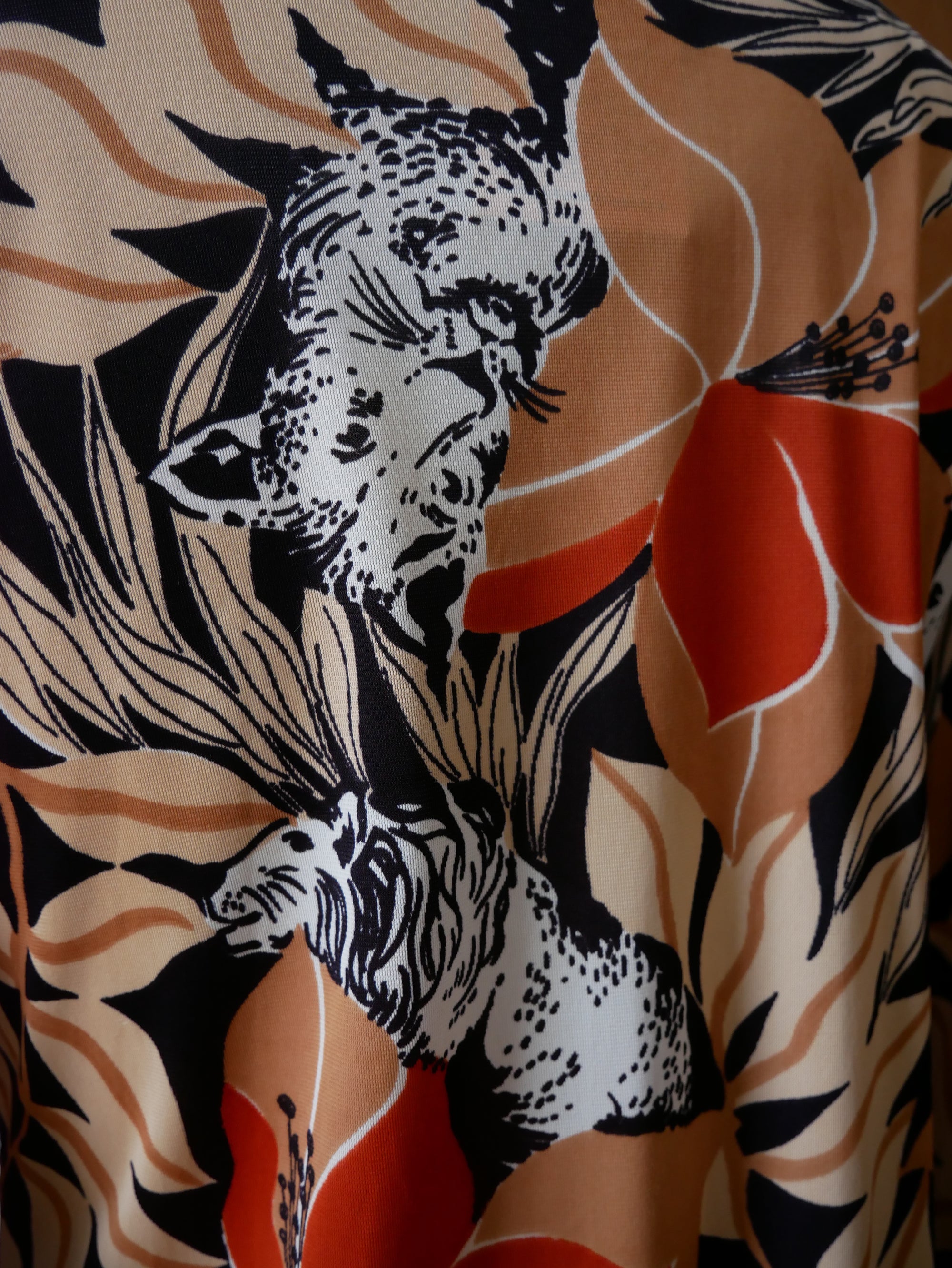 70s Wild Cat Button Up Shirt