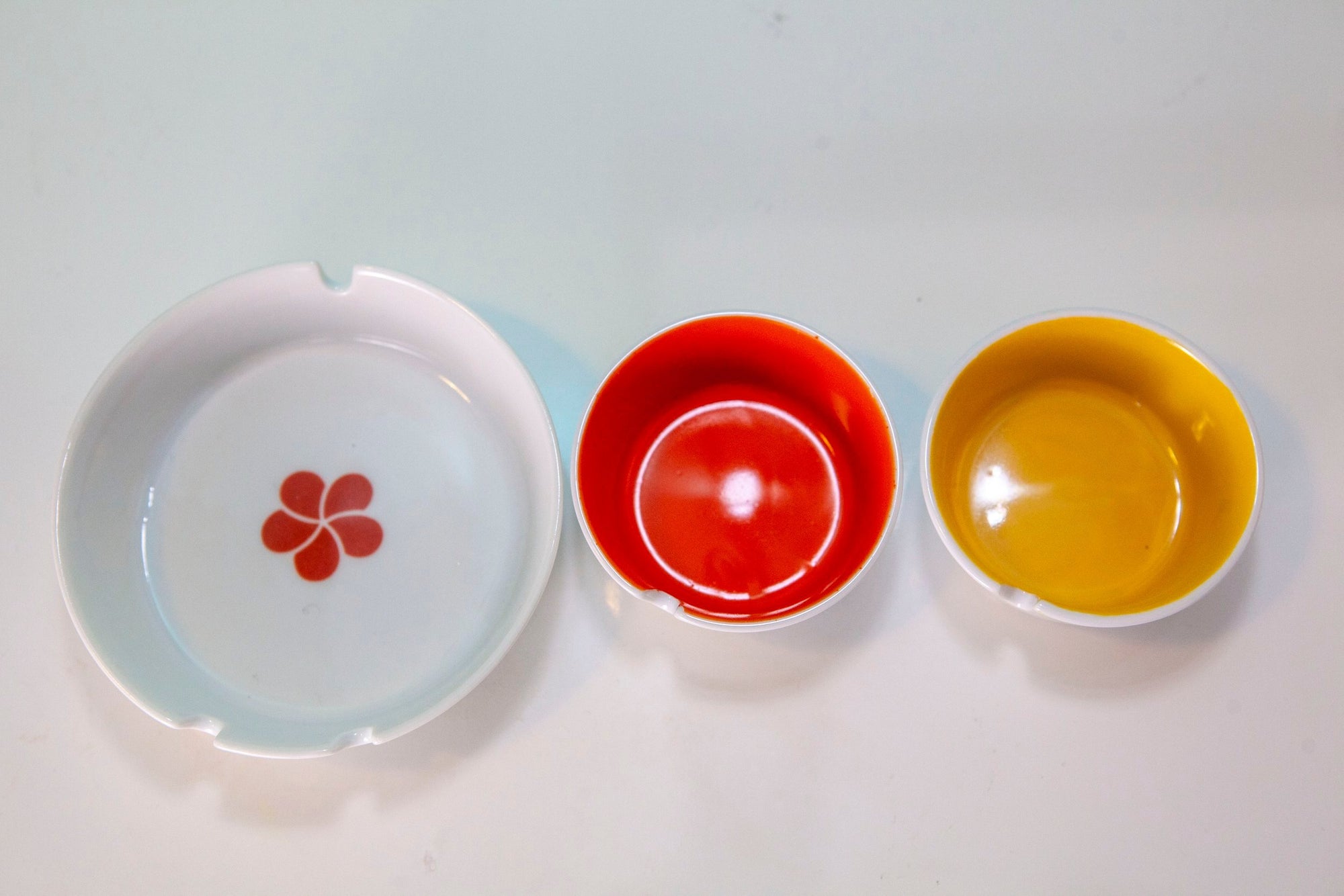 60's Colored Ashtrays