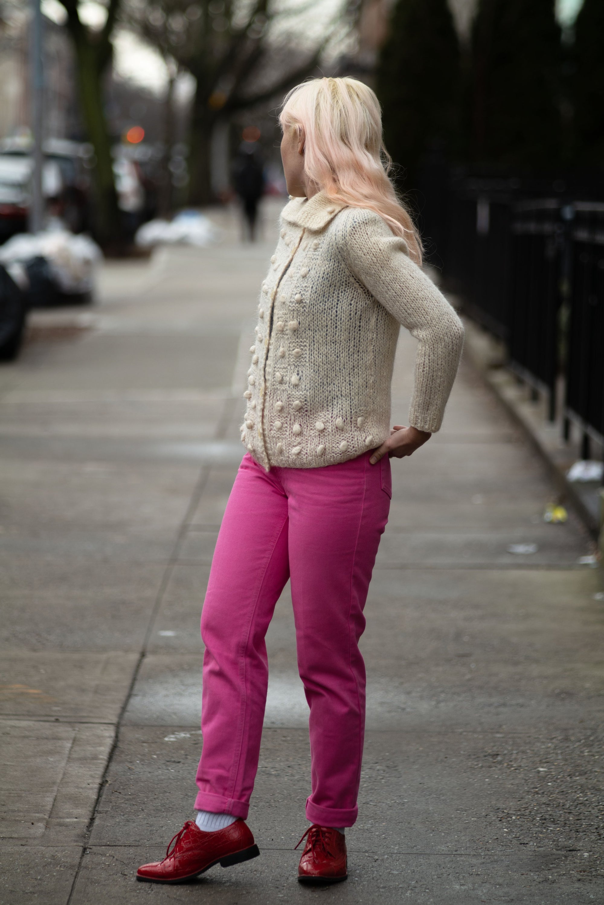 50s Textured Cardigan