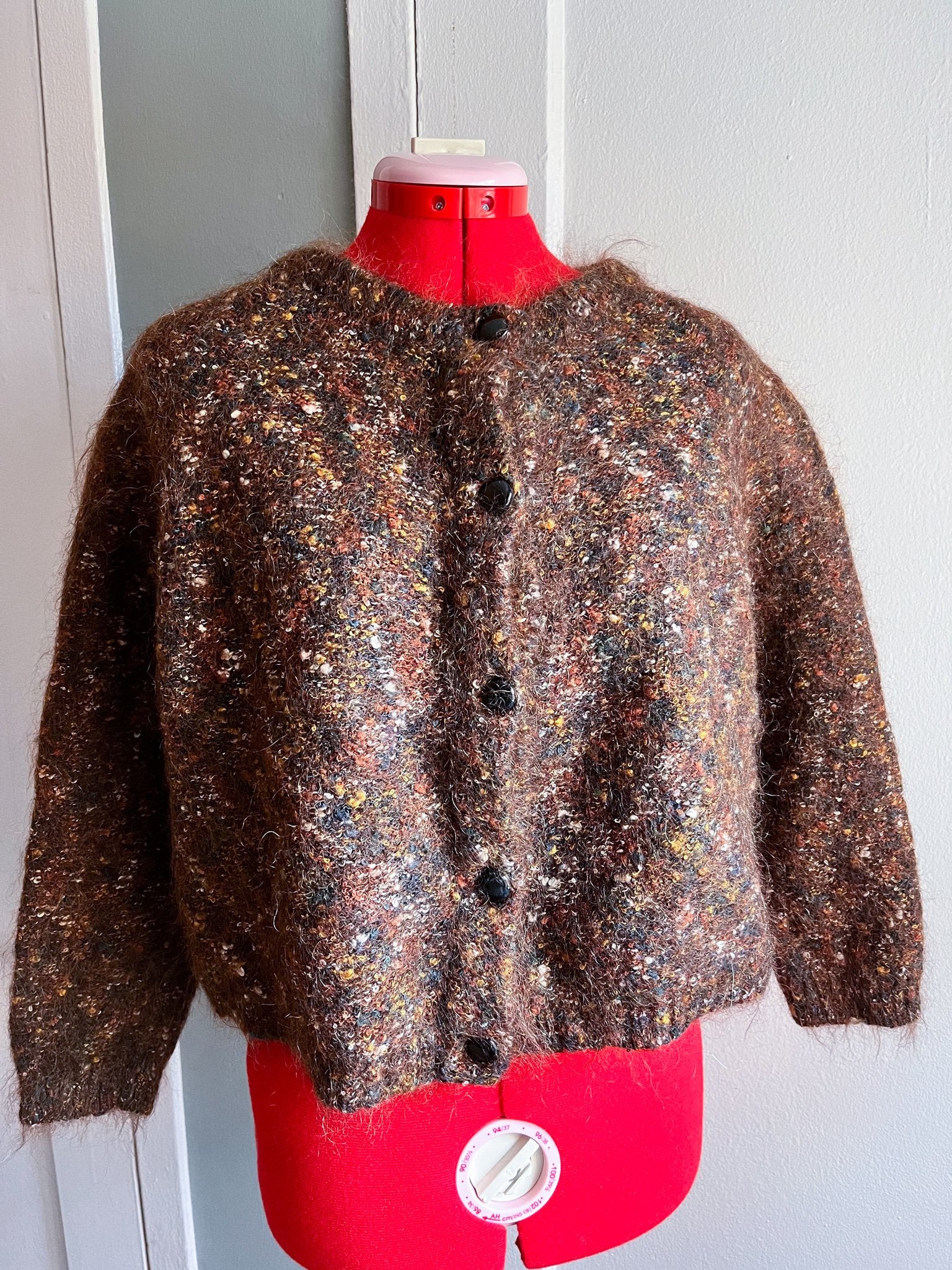 Brown Mohair Cardigan