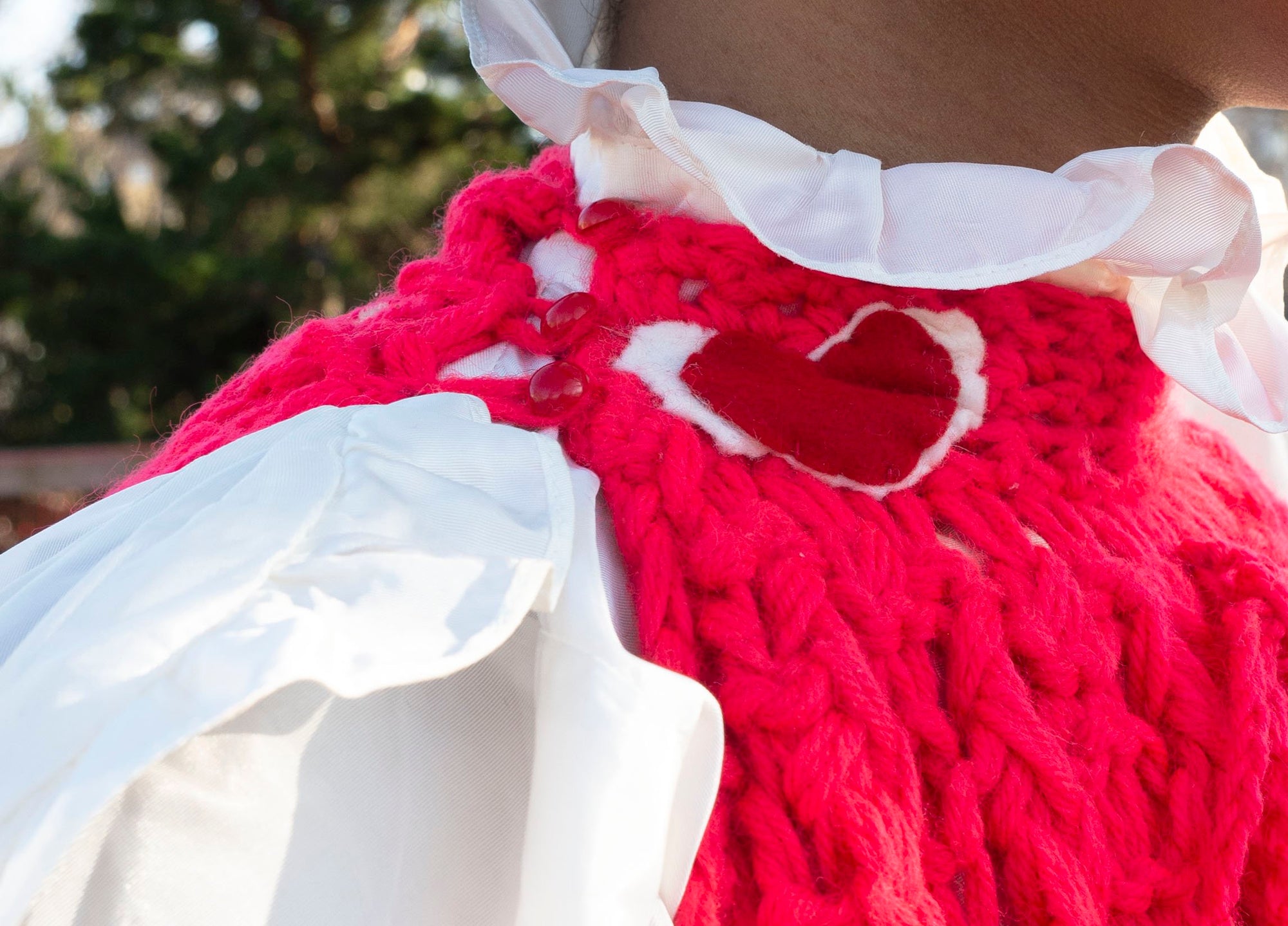 Heart Crocheted Capelet