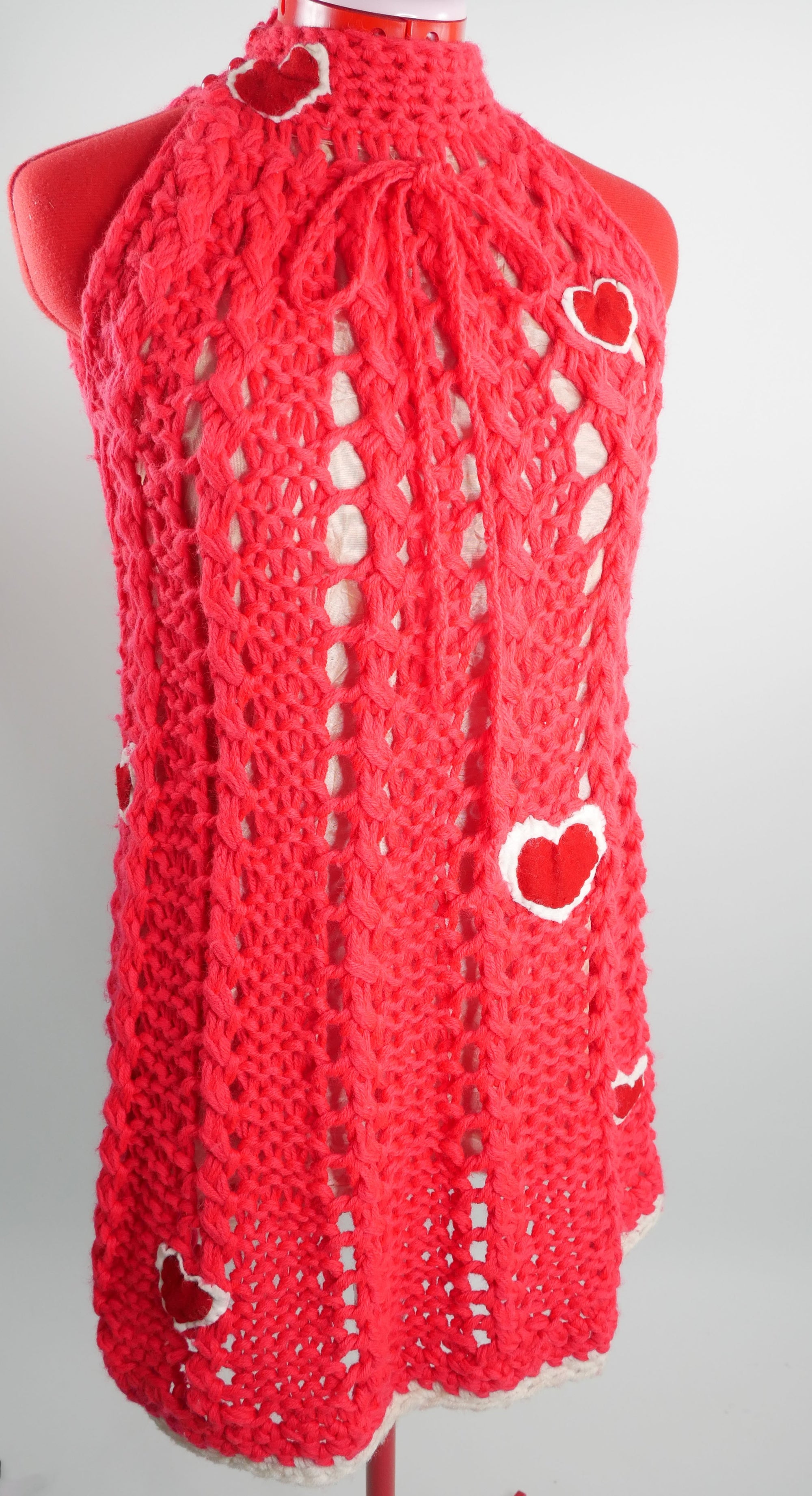 Heart Crocheted Capelet