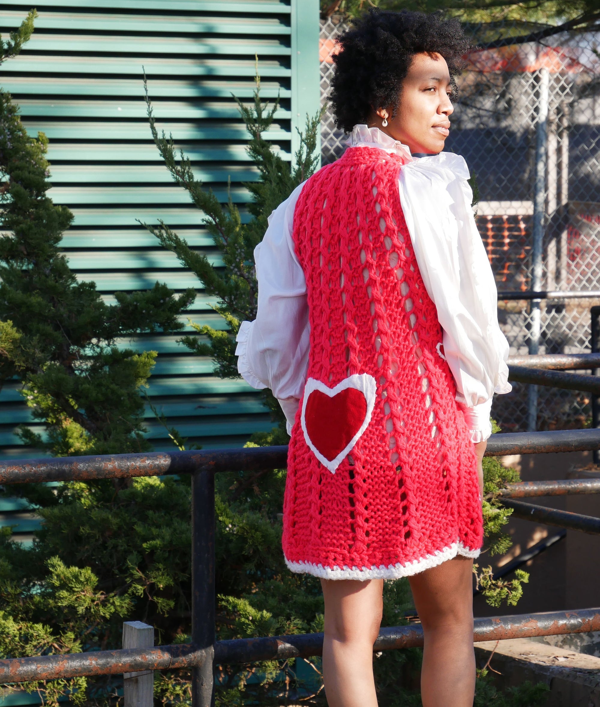 Heart Crocheted Capelet