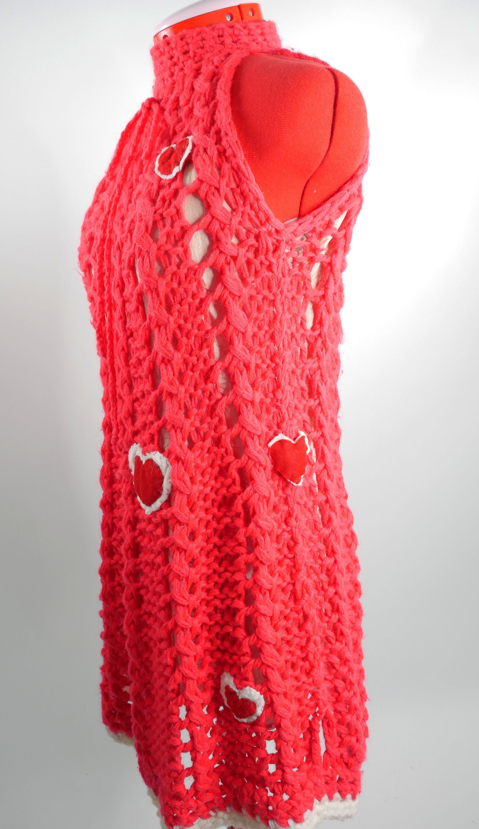 Heart Crocheted Capelet