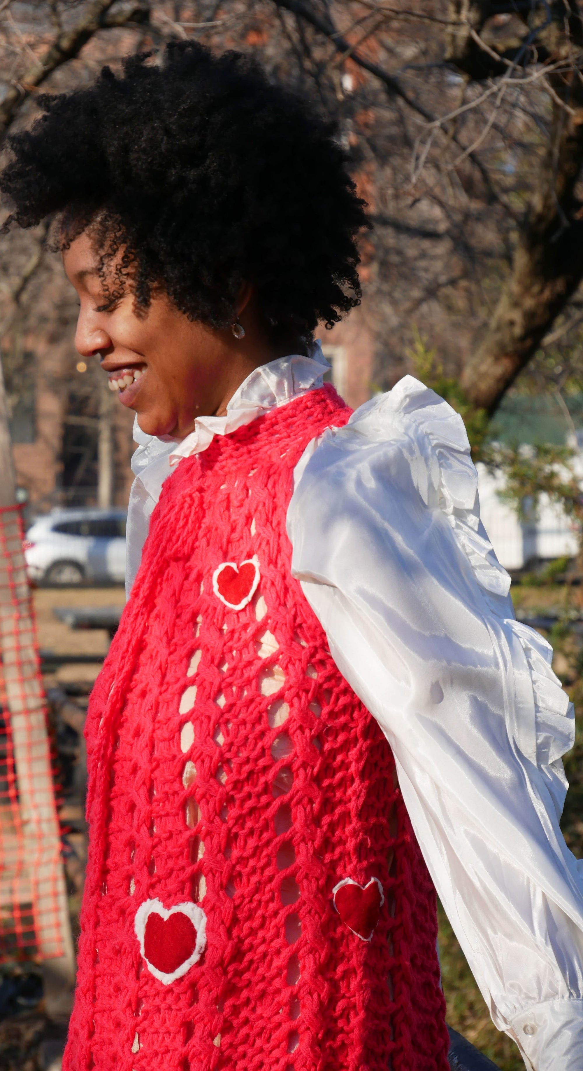 Heart Crocheted Capelet