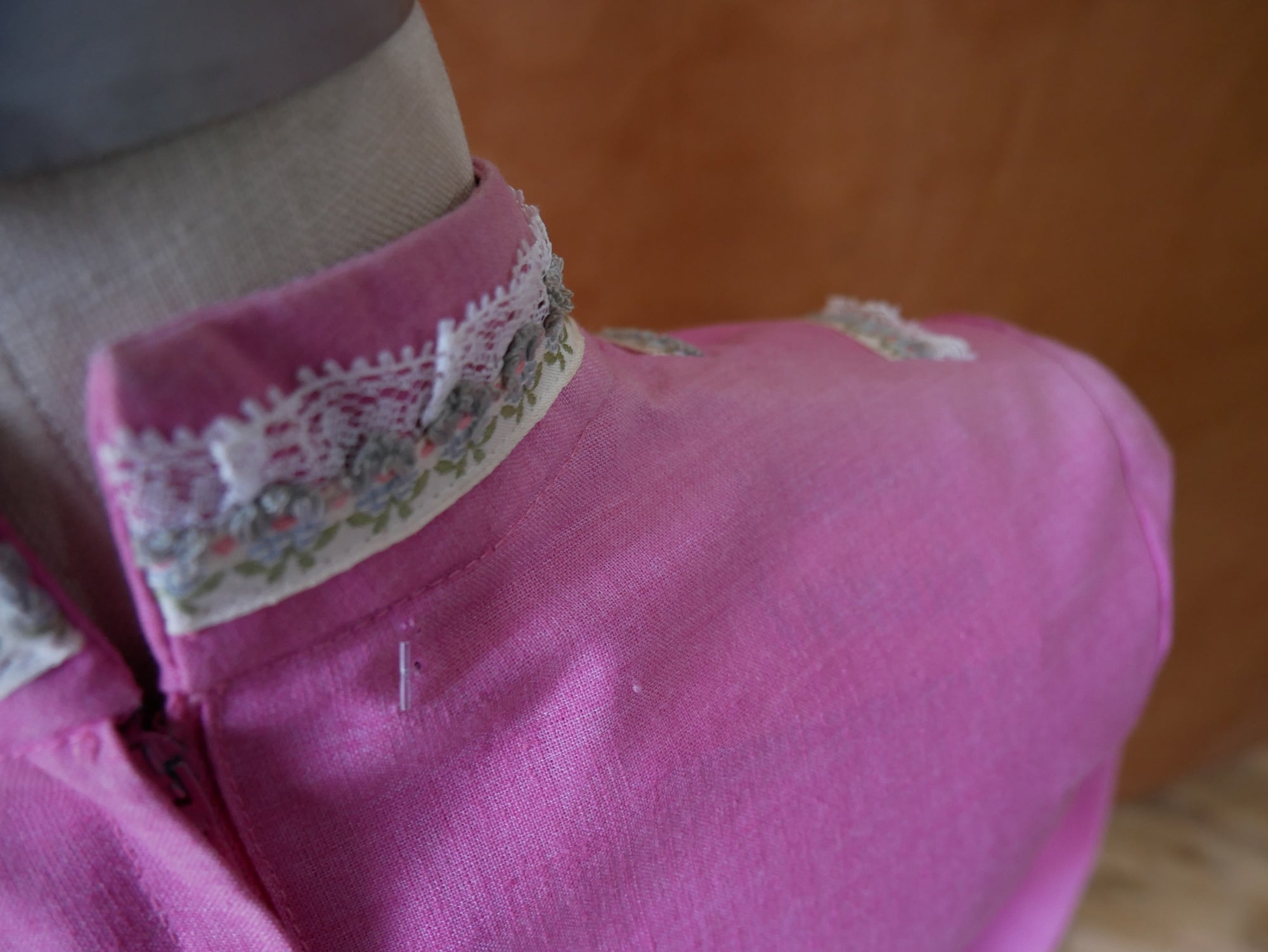 60s/70s Pink Baby doll Dress