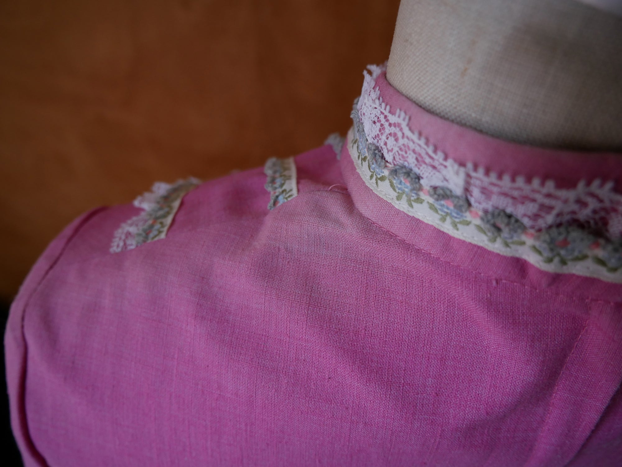 60s/70s Pink Baby doll Dress
