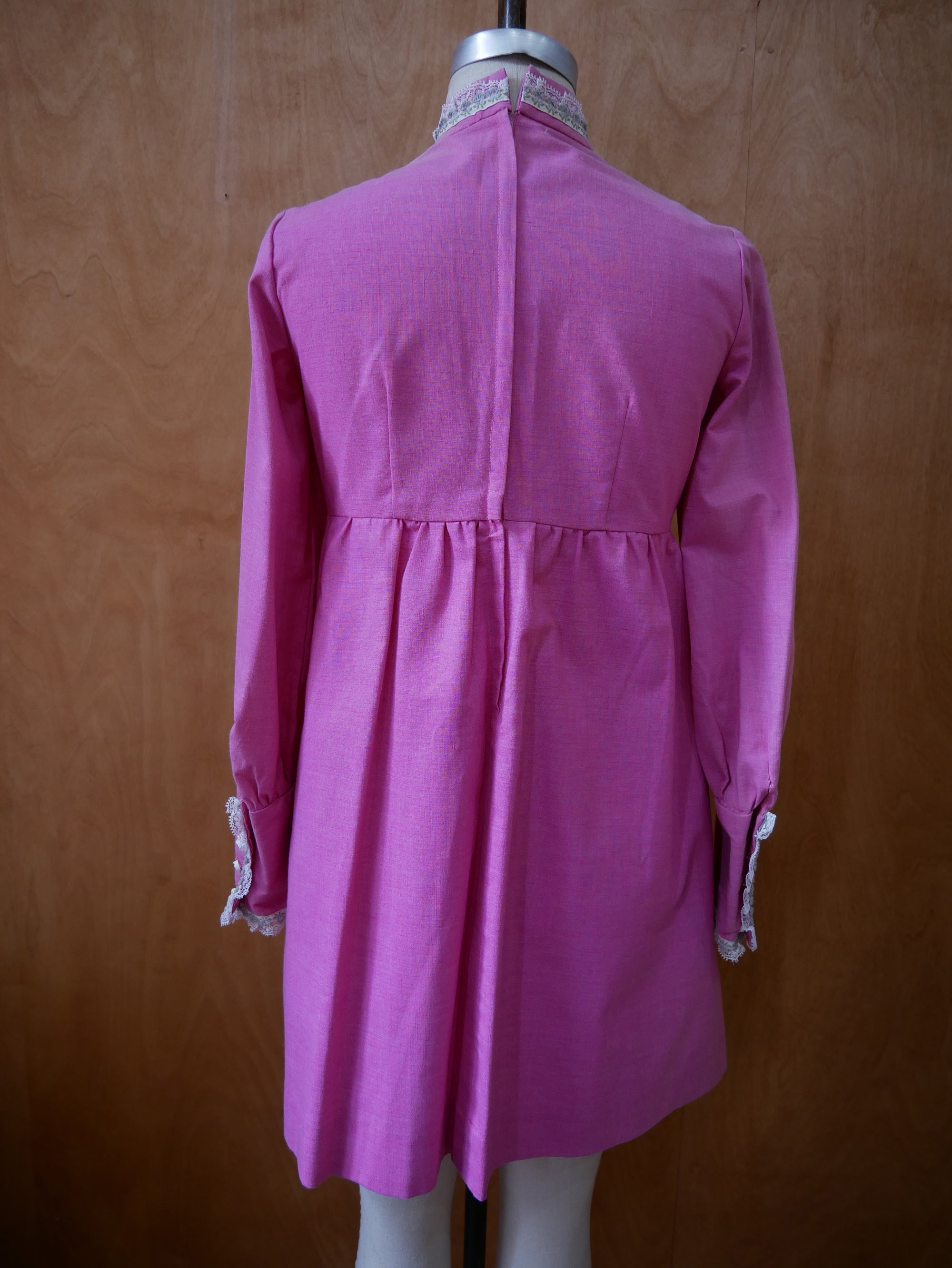 60s/70s Pink Baby doll Dress