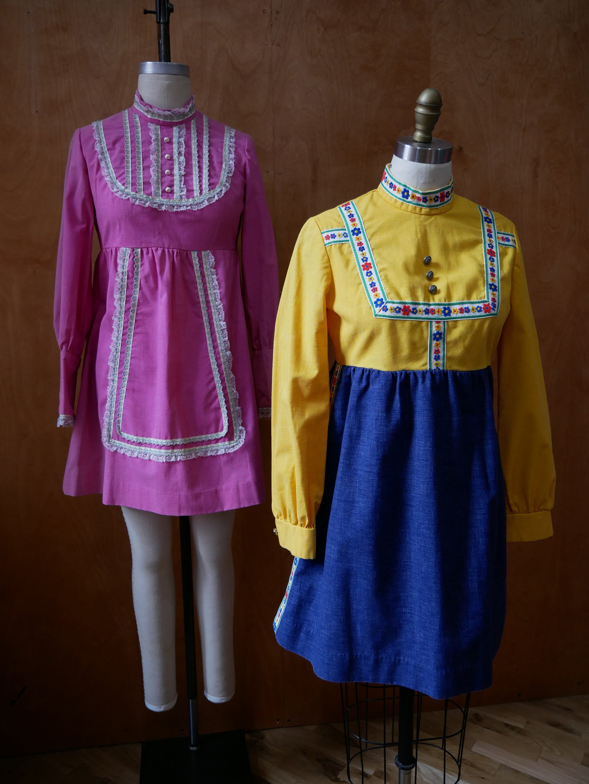60s/70s Pink Baby doll Dress
