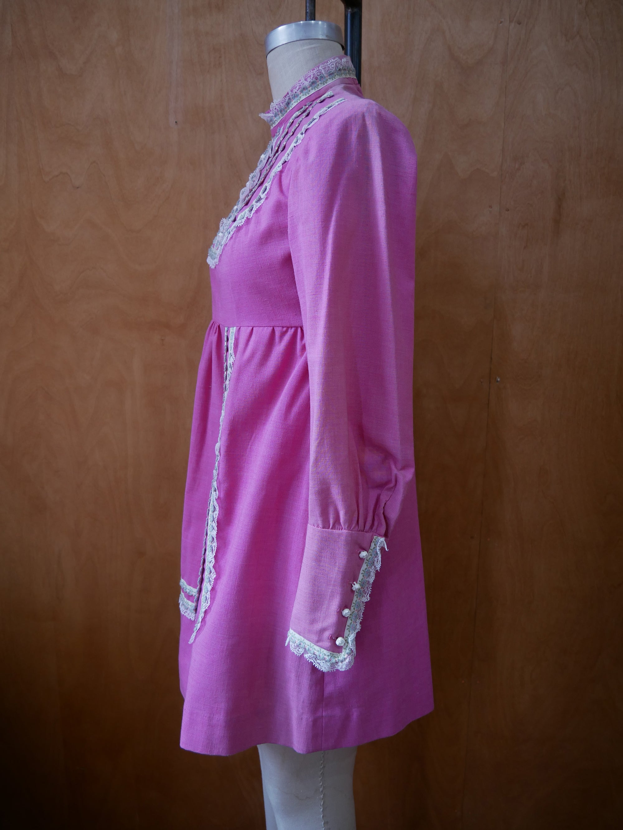 60s/70s Pink Baby doll Dress