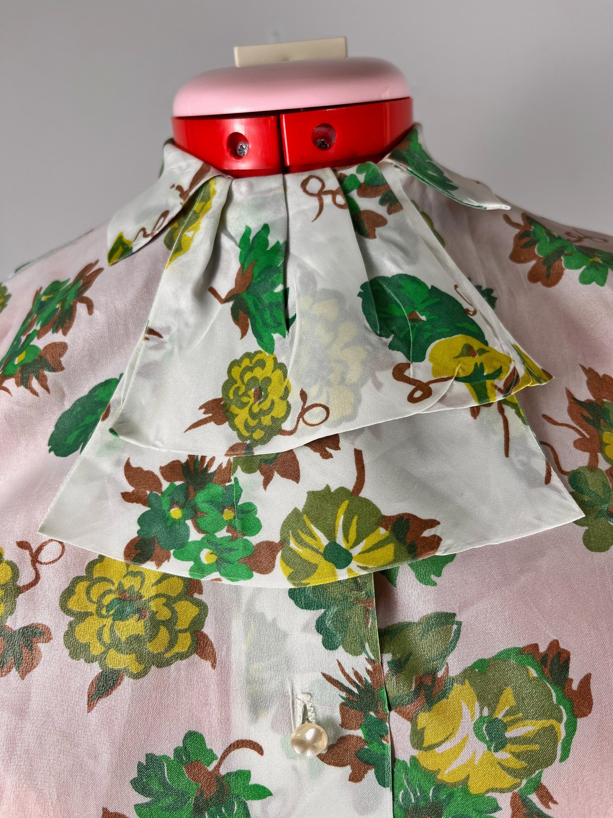 Flower Two Tiered Collar Blouse