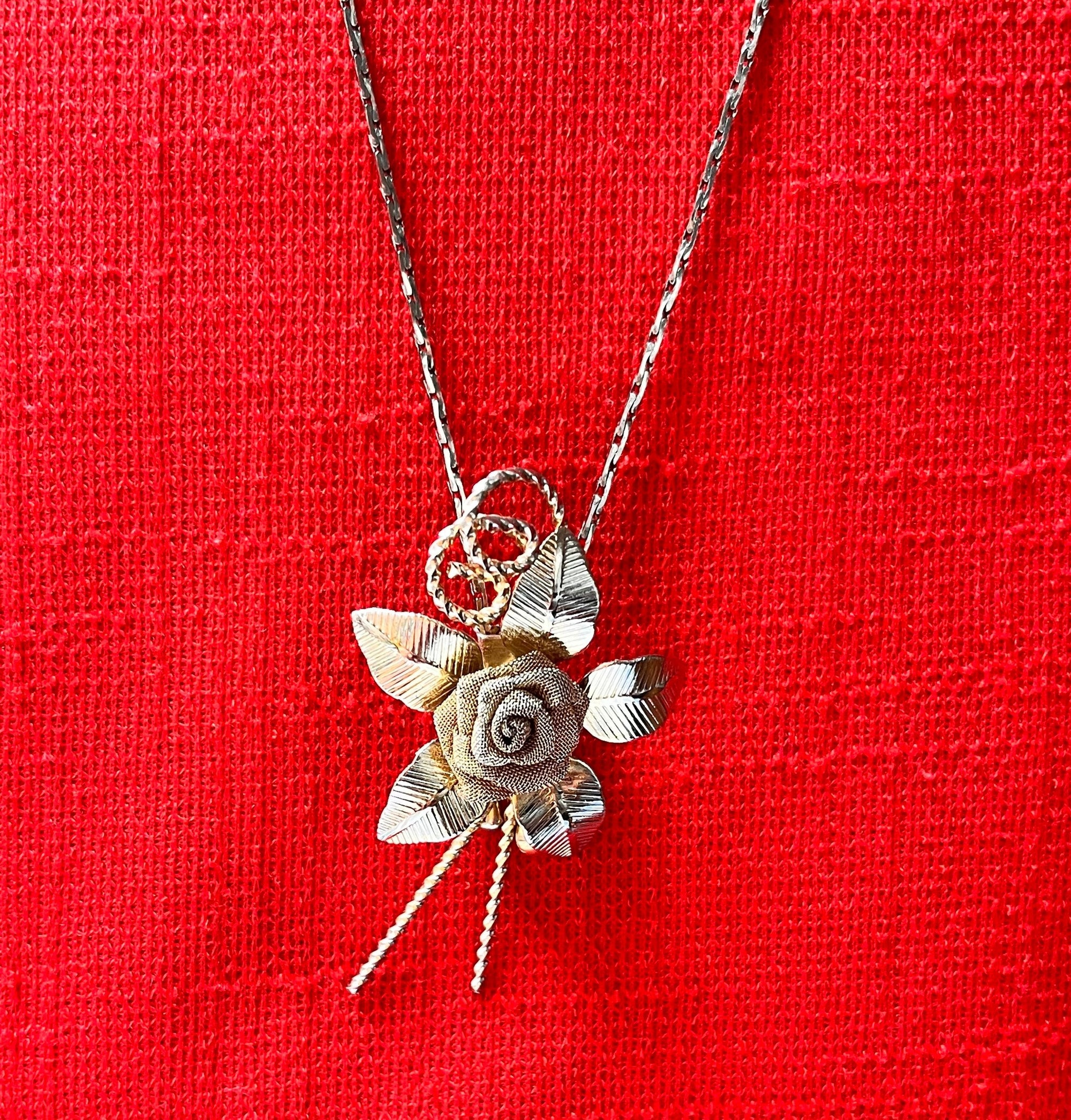 Flower Bolo/Slide Necklace