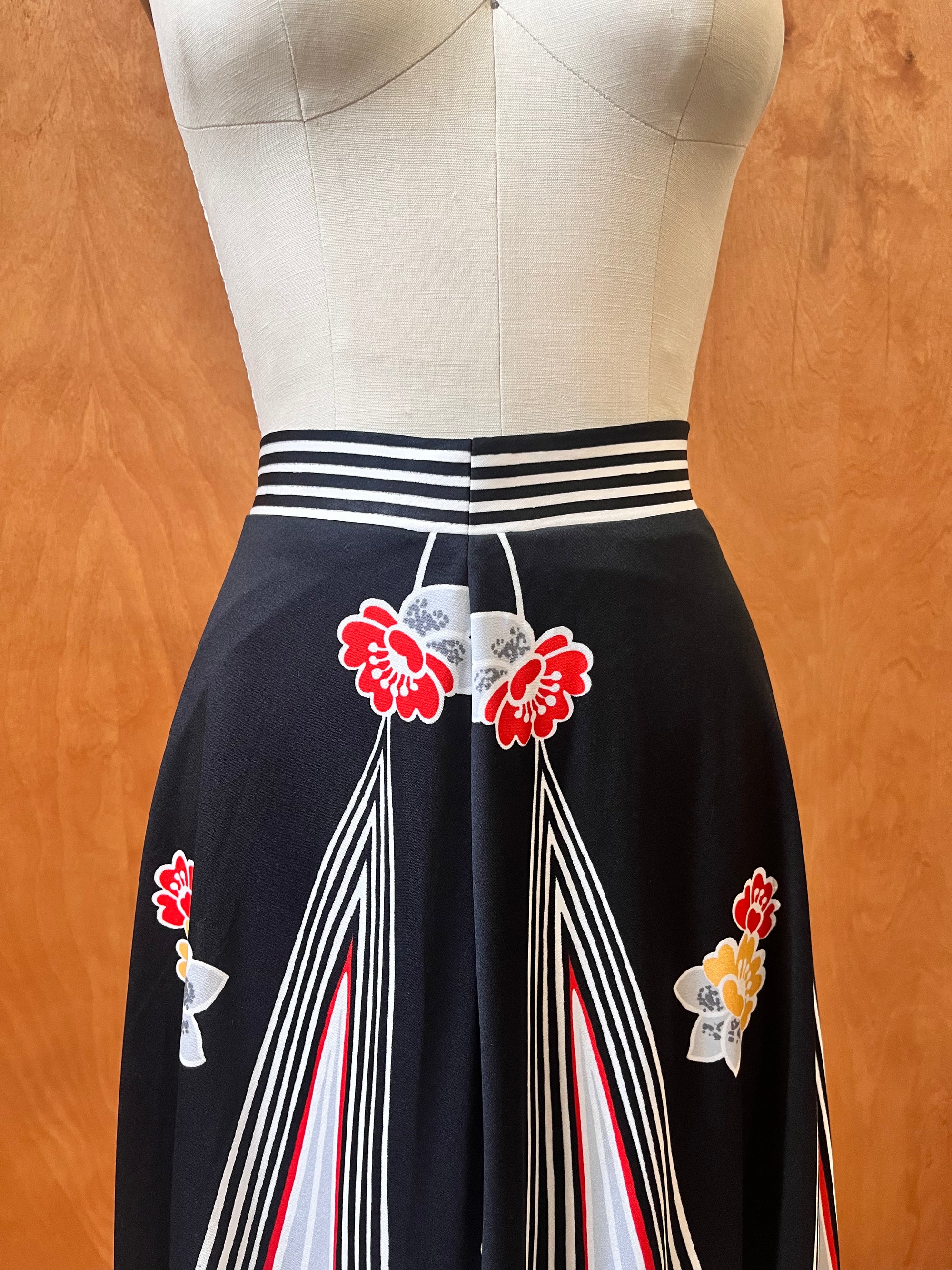 Maxi Floral Panel Skirt