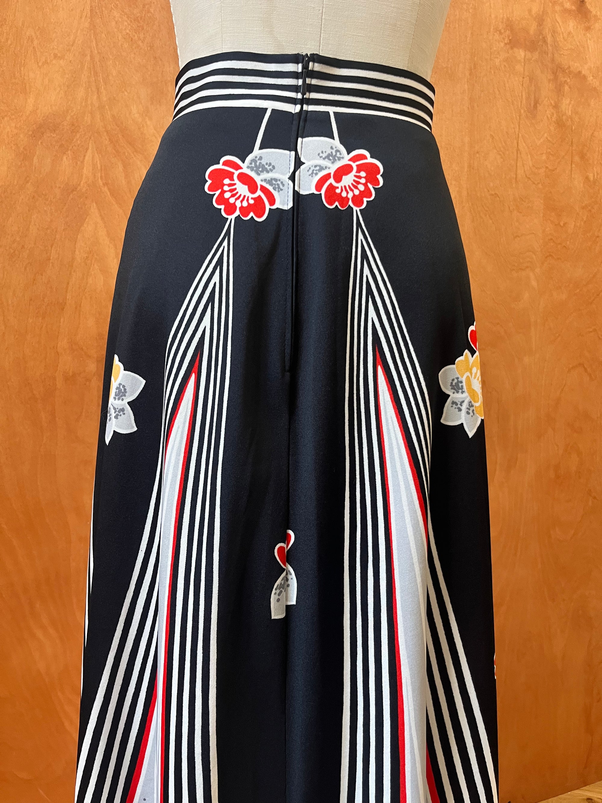 Maxi Floral Panel Skirt