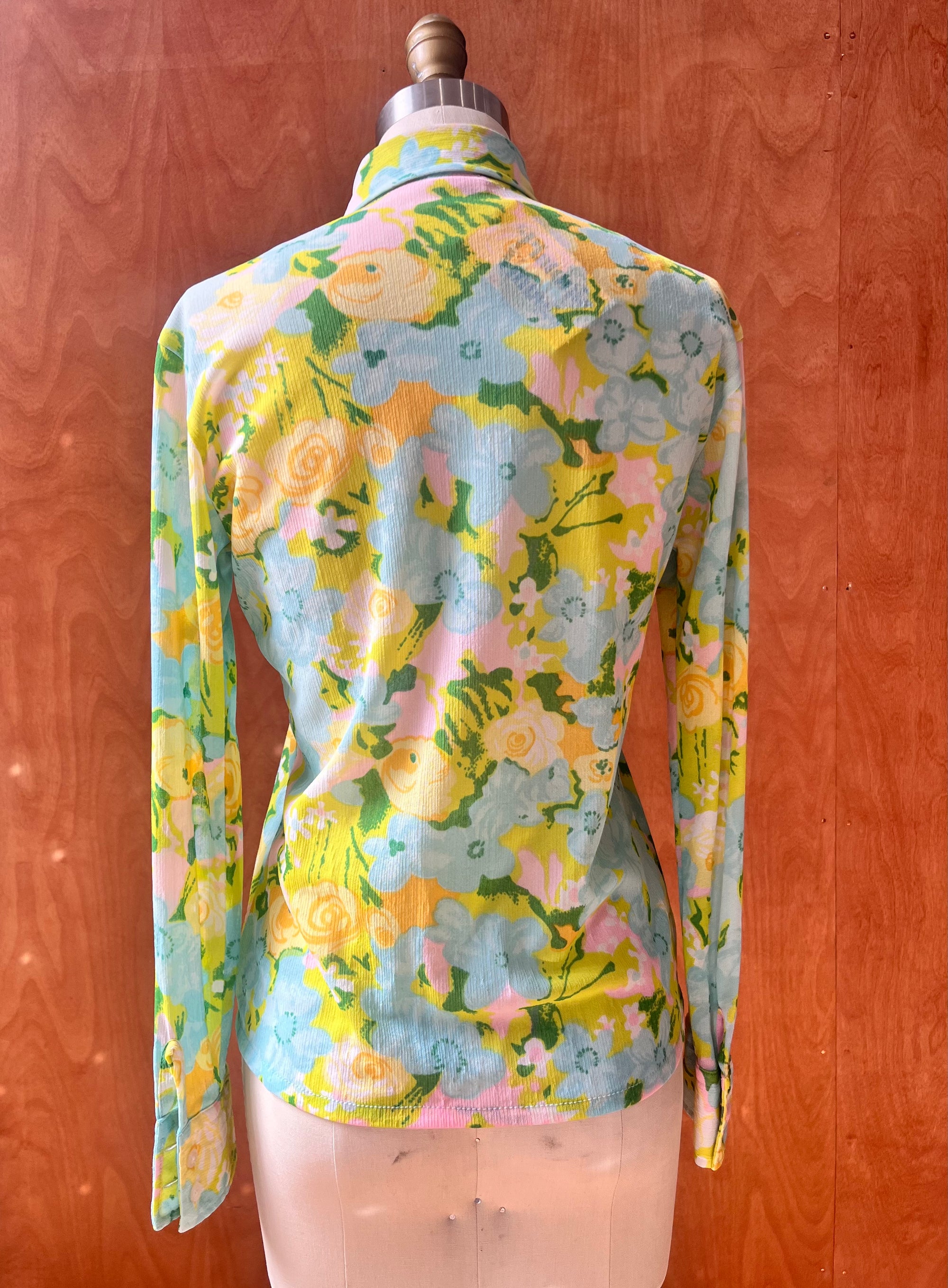 Dreamy Sky Floral Dagger Button Down