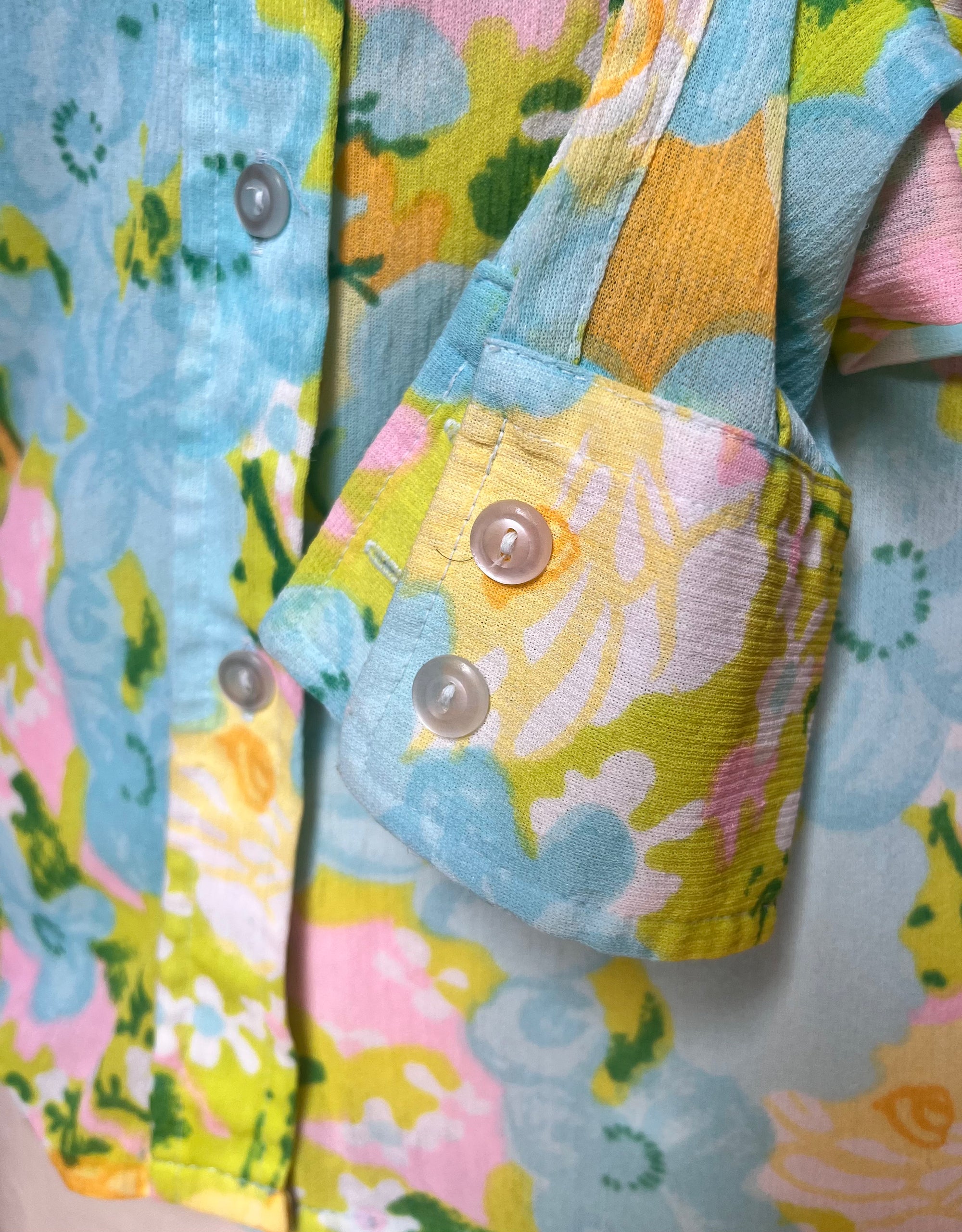 Dreamy Sky Floral Dagger Button Down