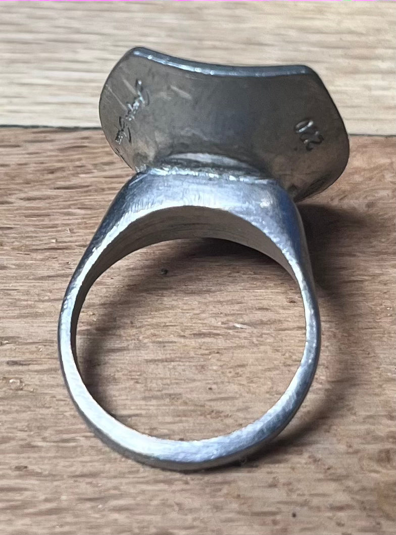 Jorgen Jensen Modernist Pewter Ring