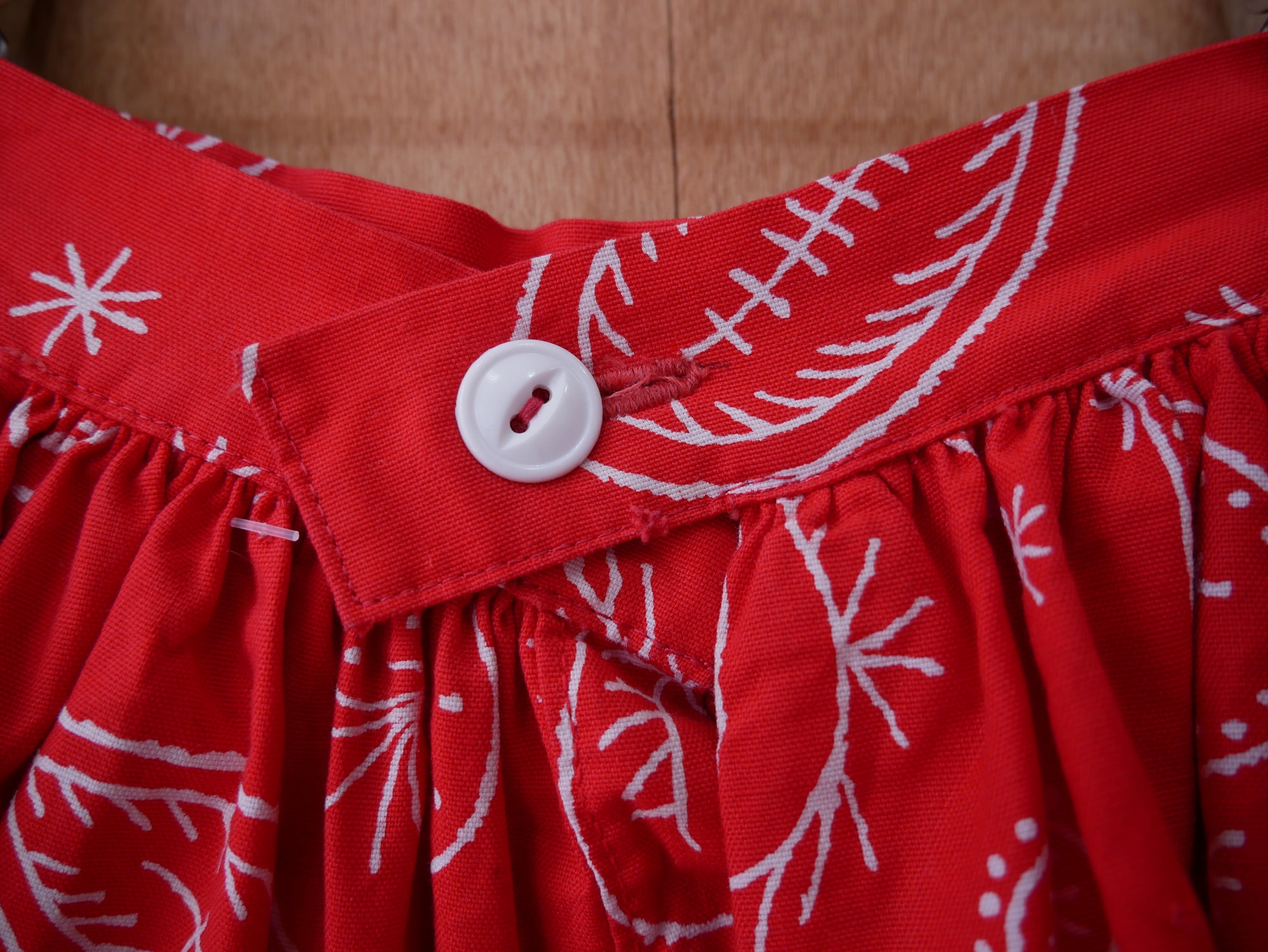 Vintage Kids Red & White Circle Skirt