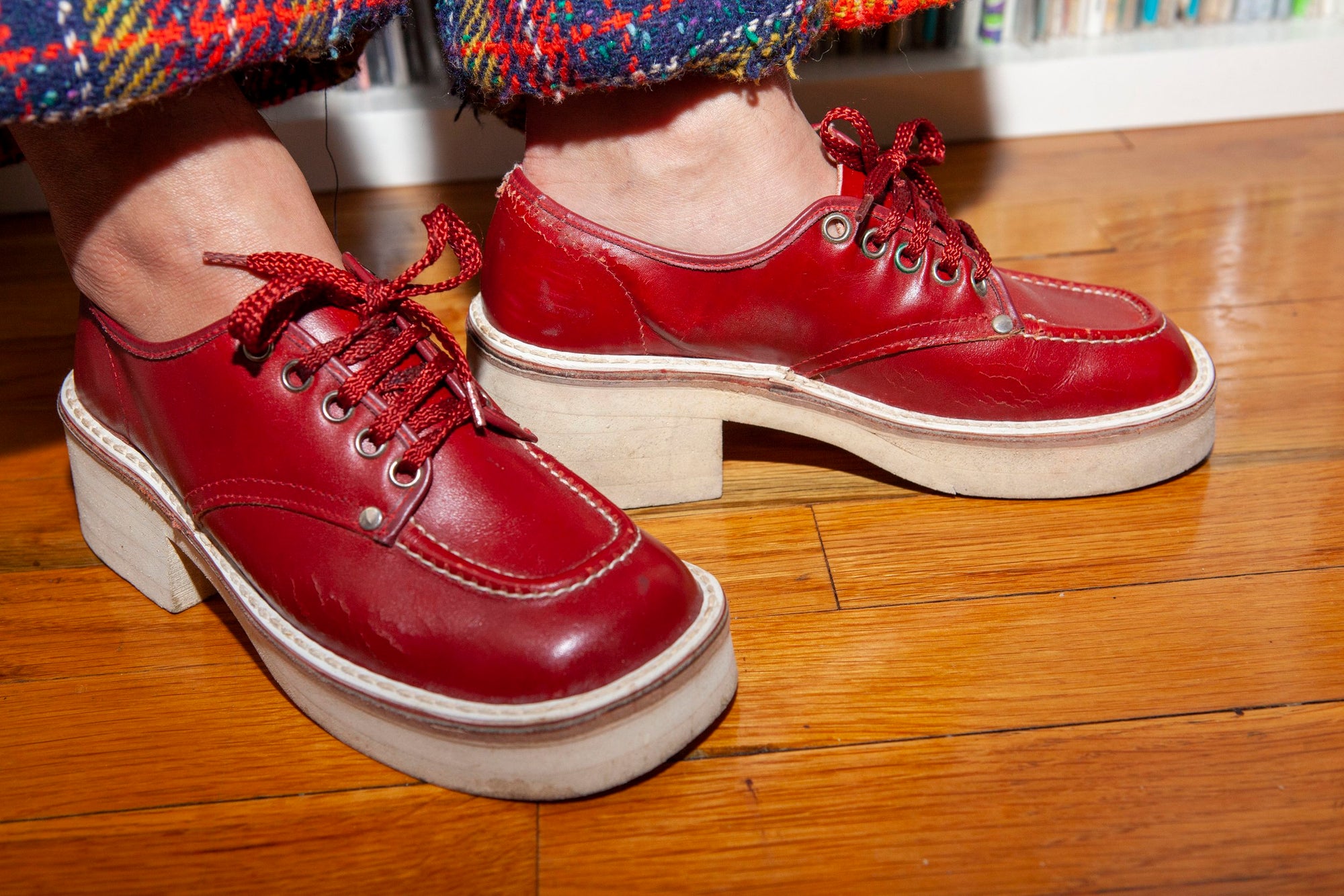 Maroon Chunky Platforms