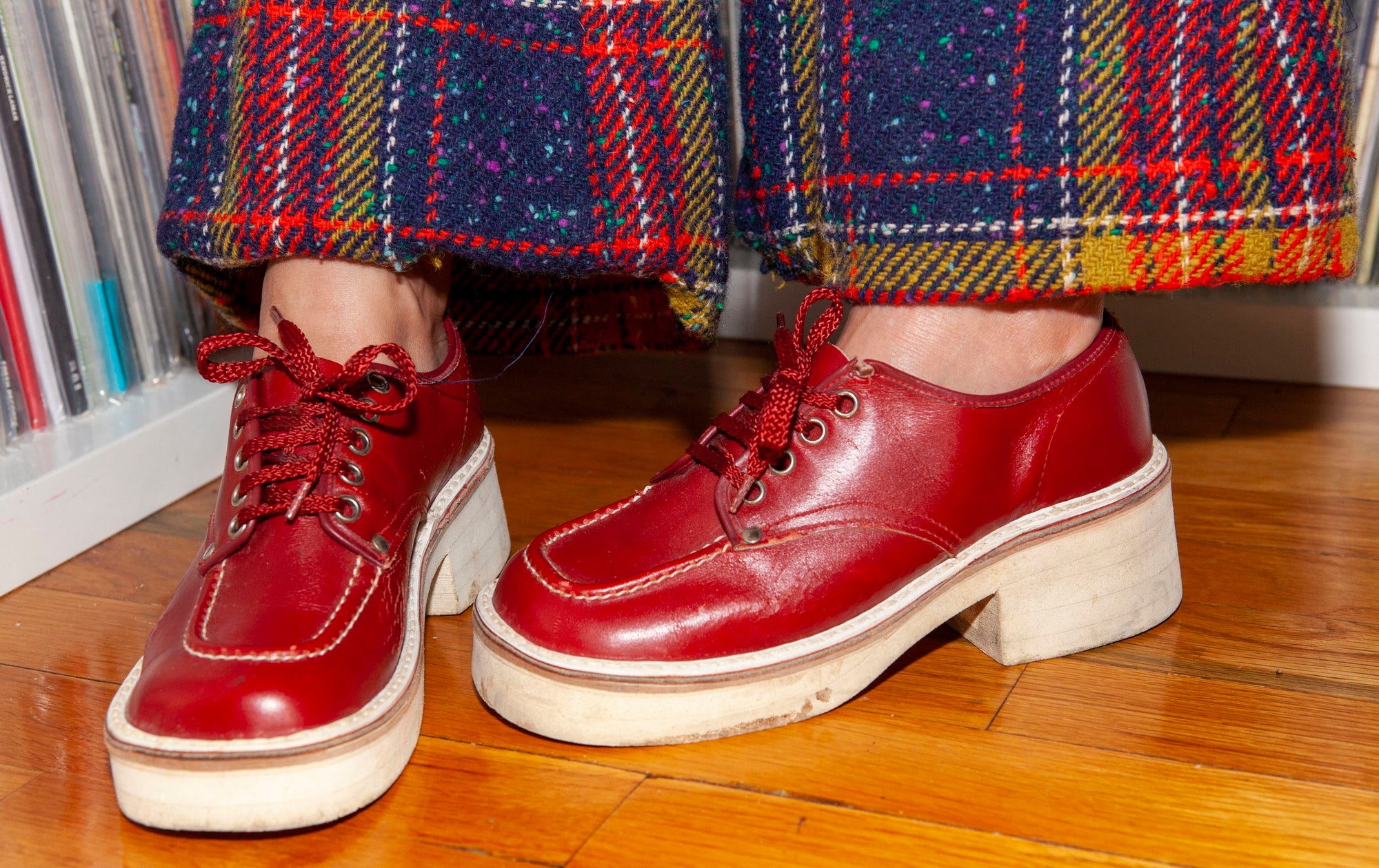 Maroon Chunky Platforms