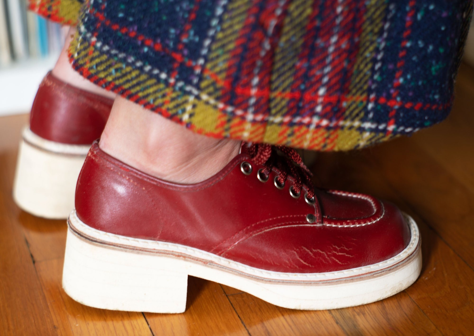 Maroon Chunky Platforms