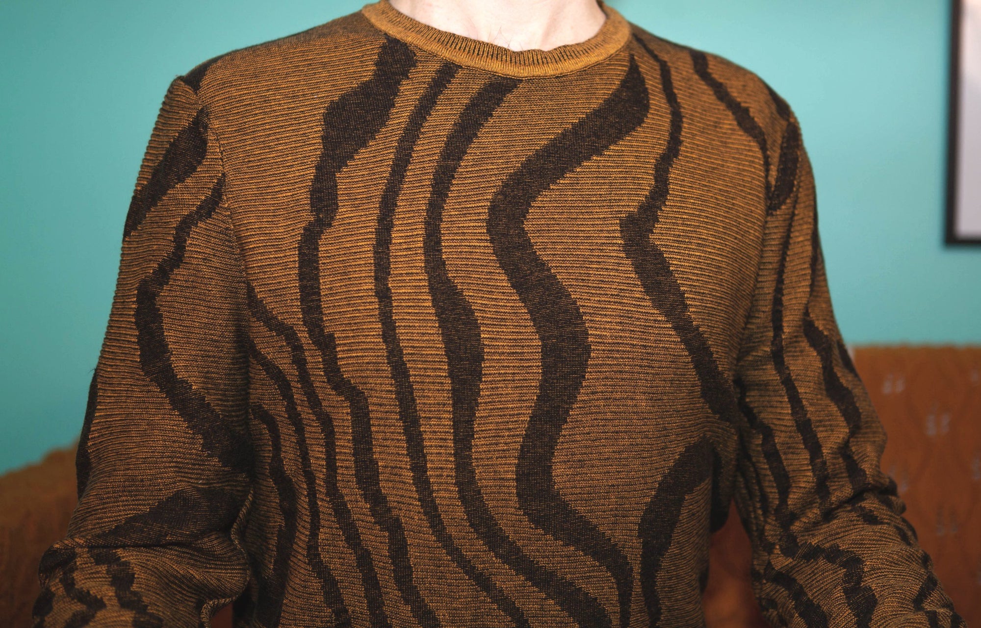 Abstract Swirl Sweater