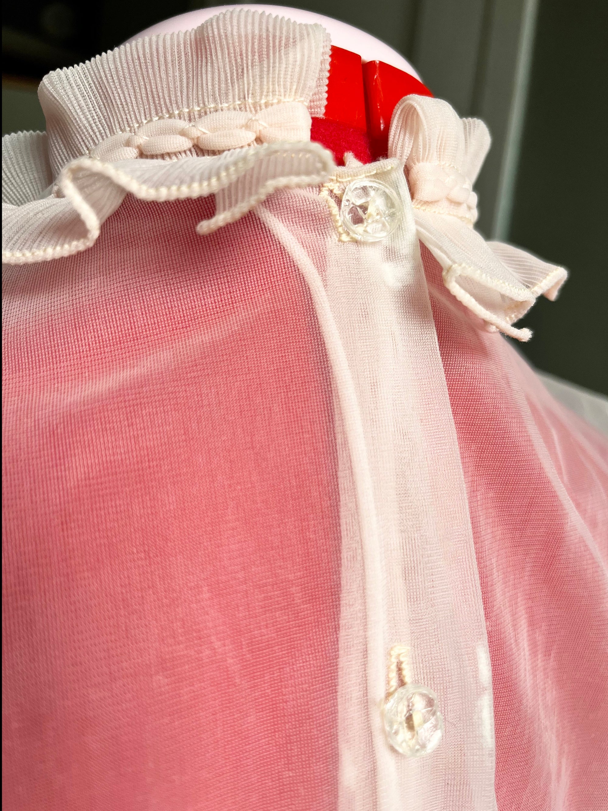 Pink Peekaboo Blouse