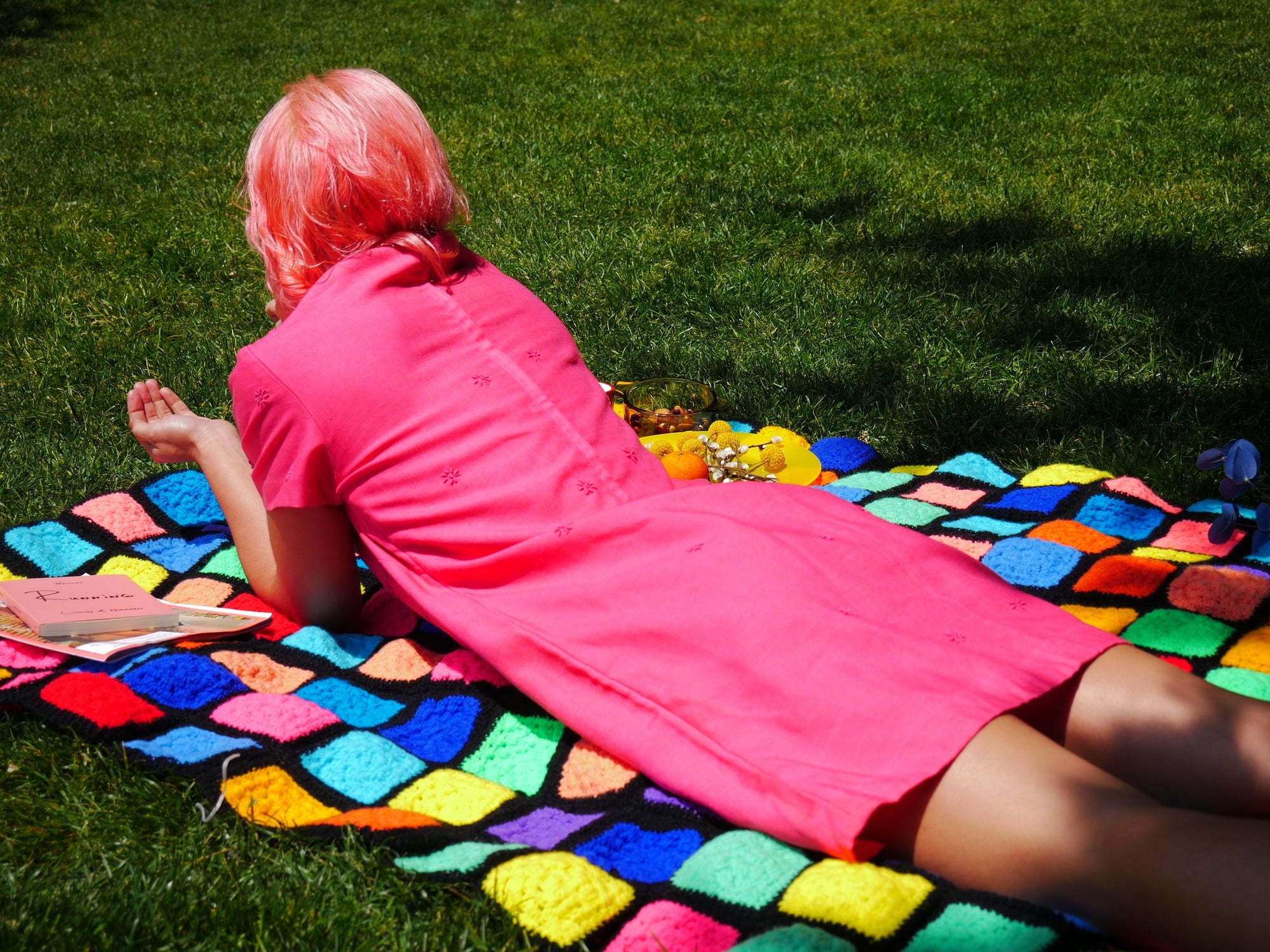 Pink Short Sleeve Enbroidered Stitch Detail