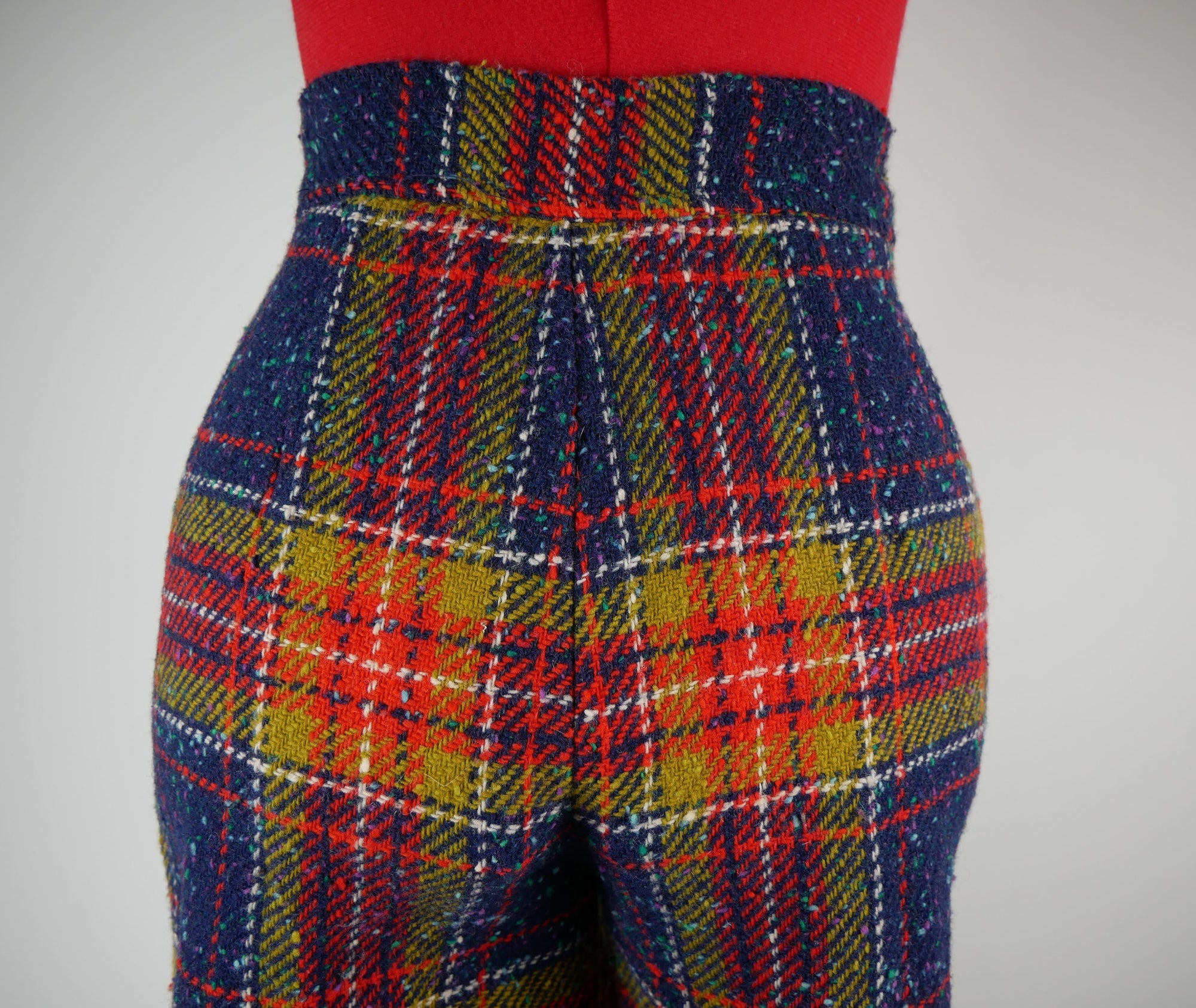 70s Wool Plaid Pant