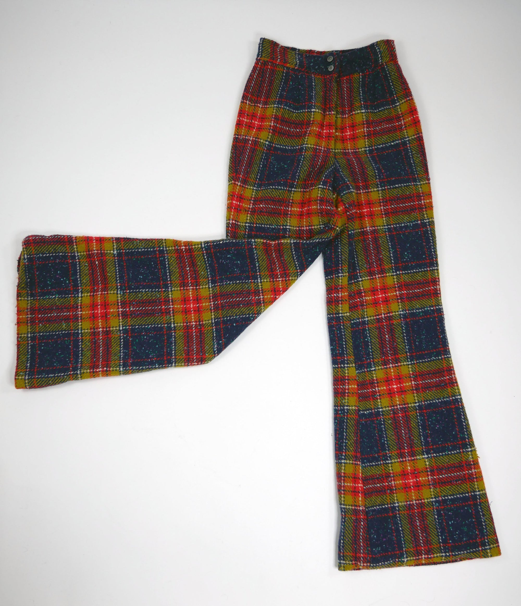 70s Wool Plaid Pant