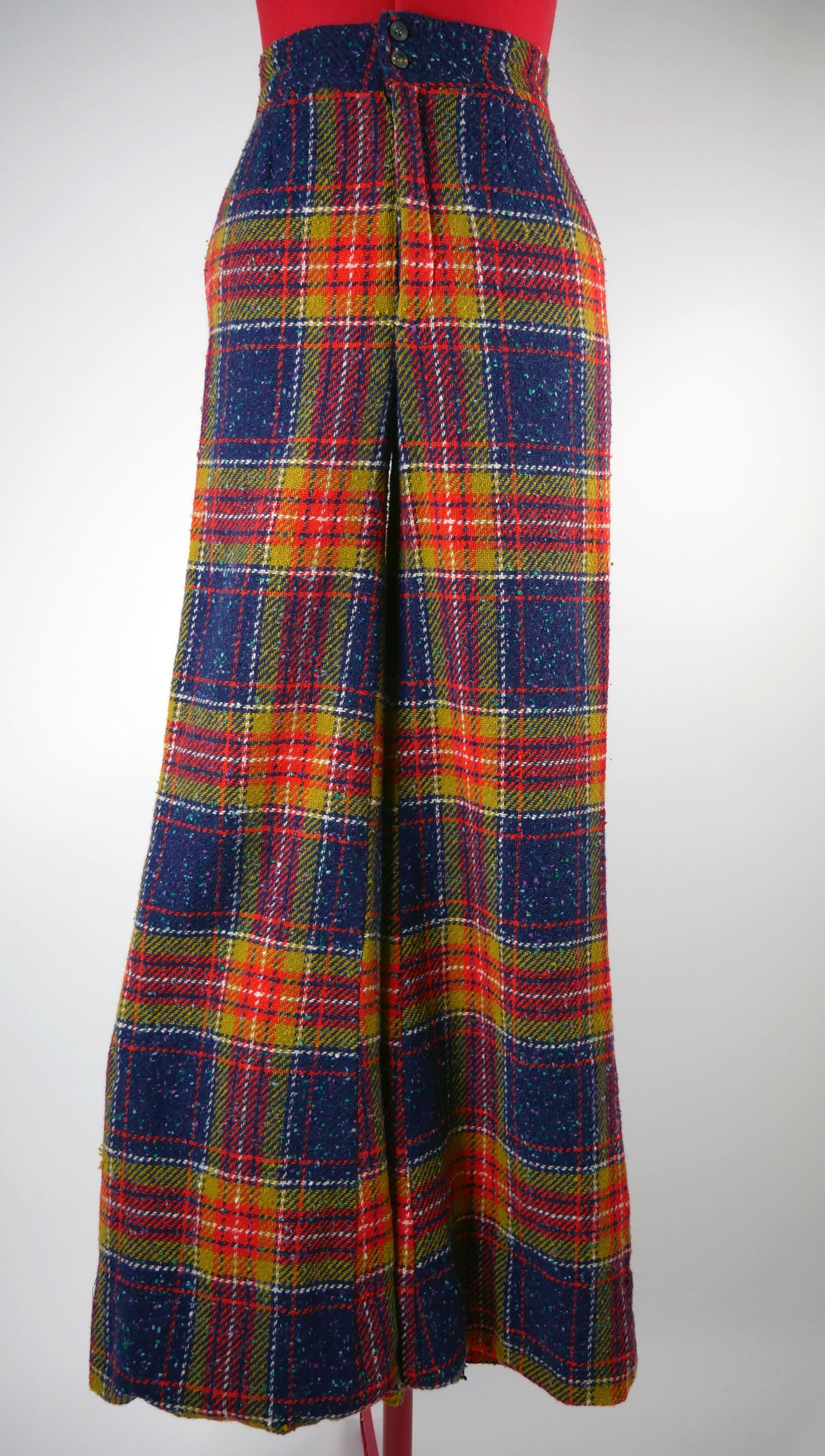 70s Wool Plaid Pant