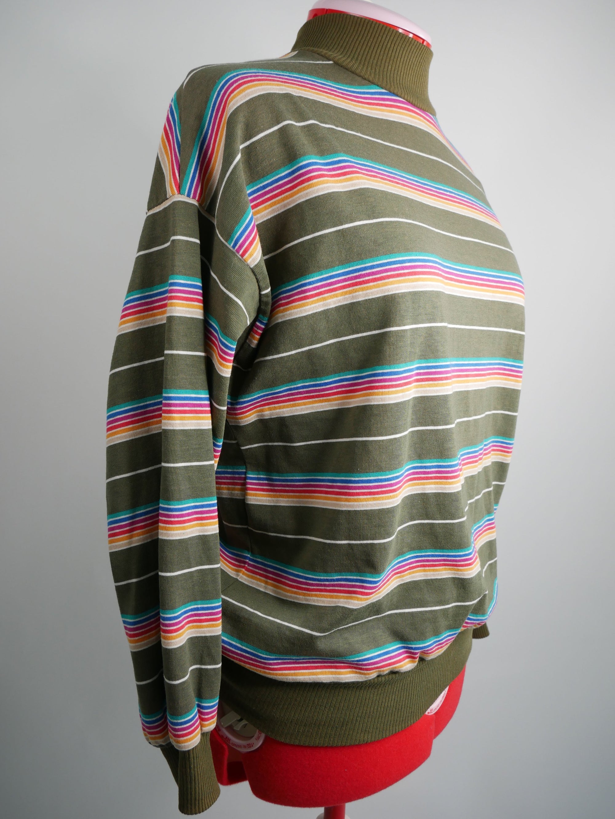 Rainbow Striped Pullover