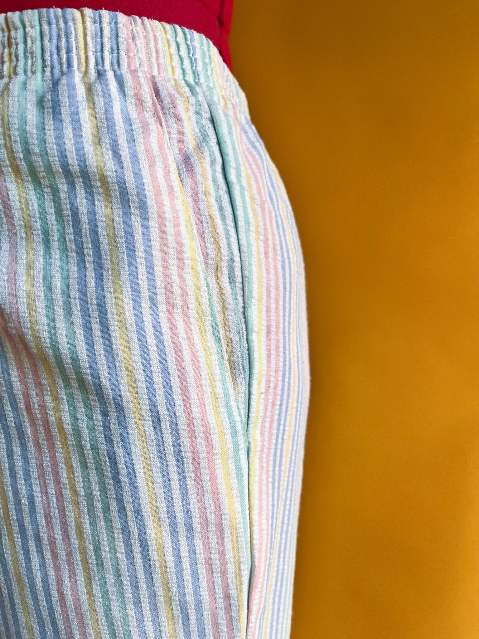 80s Rainbow Striped Pants