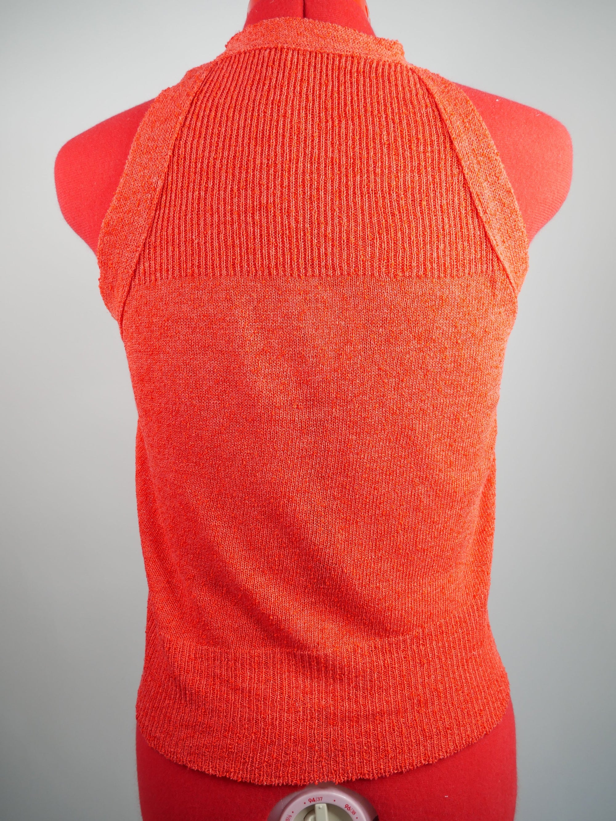 70s Red Tank and Cardigan