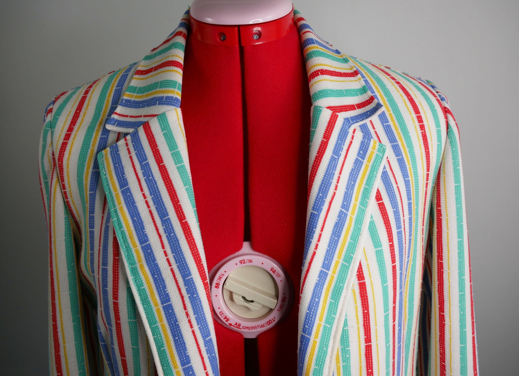 Multicolored Button Blazer