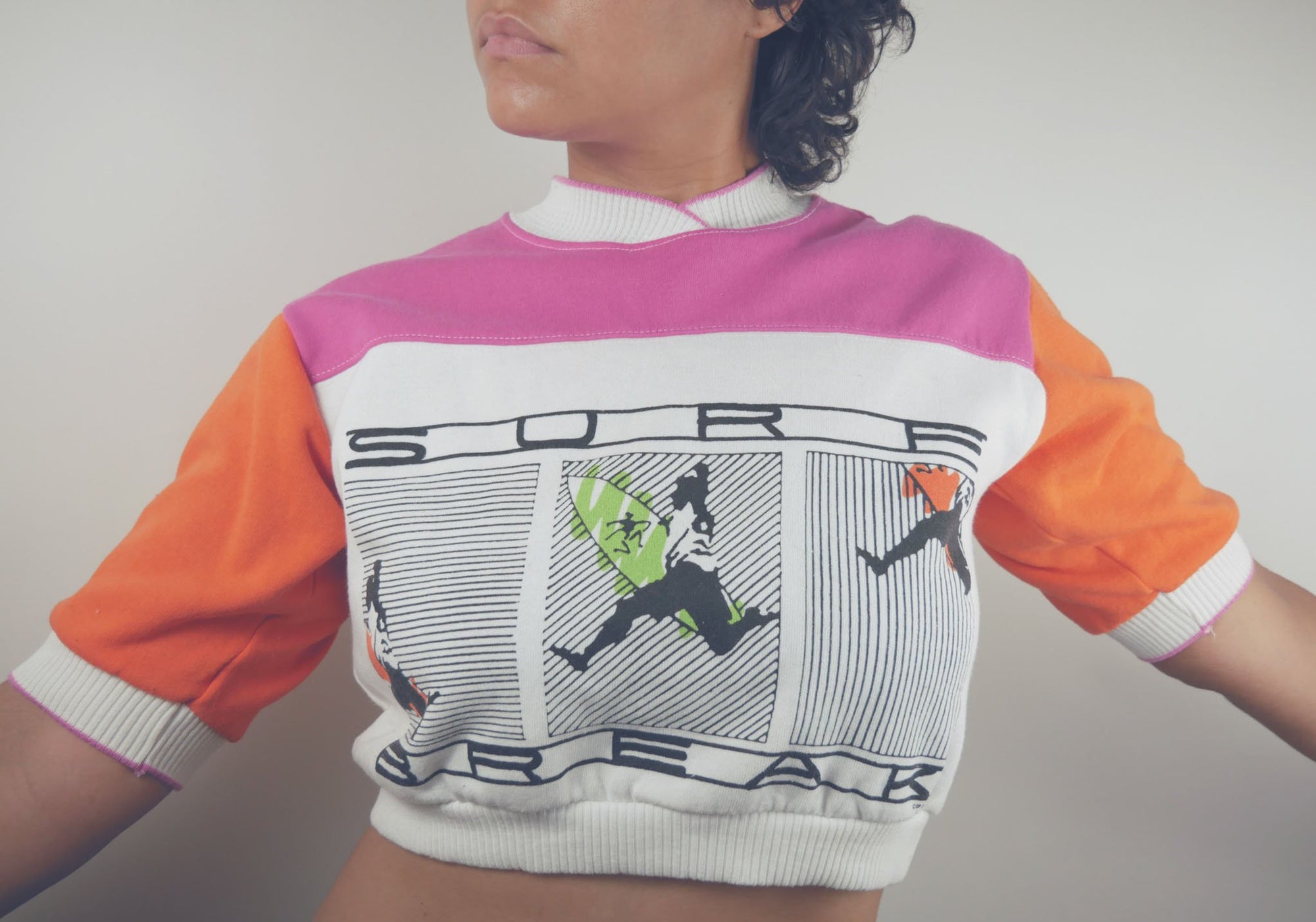 80s Surf Break Crop Top