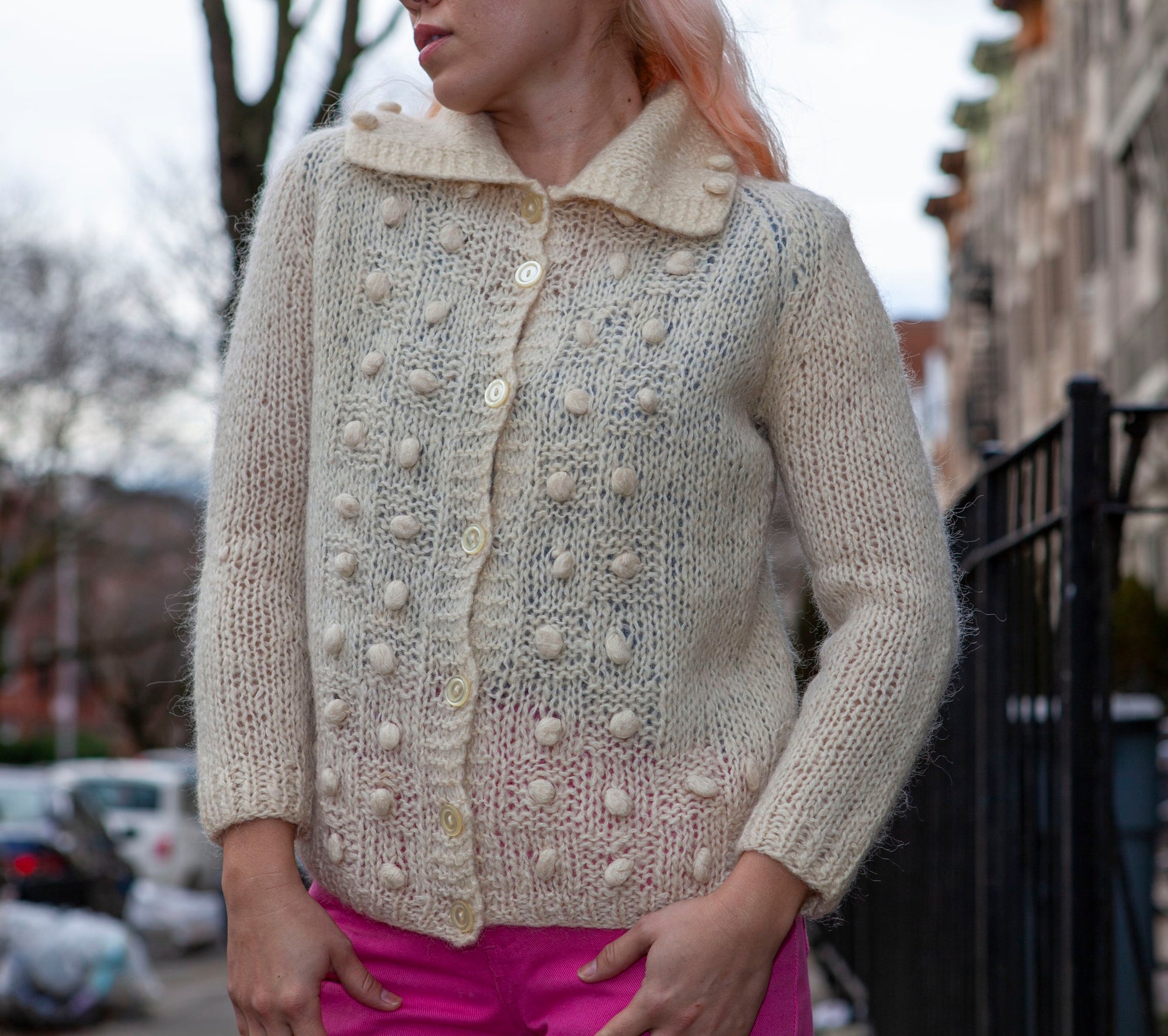 50s Textured Cardigan