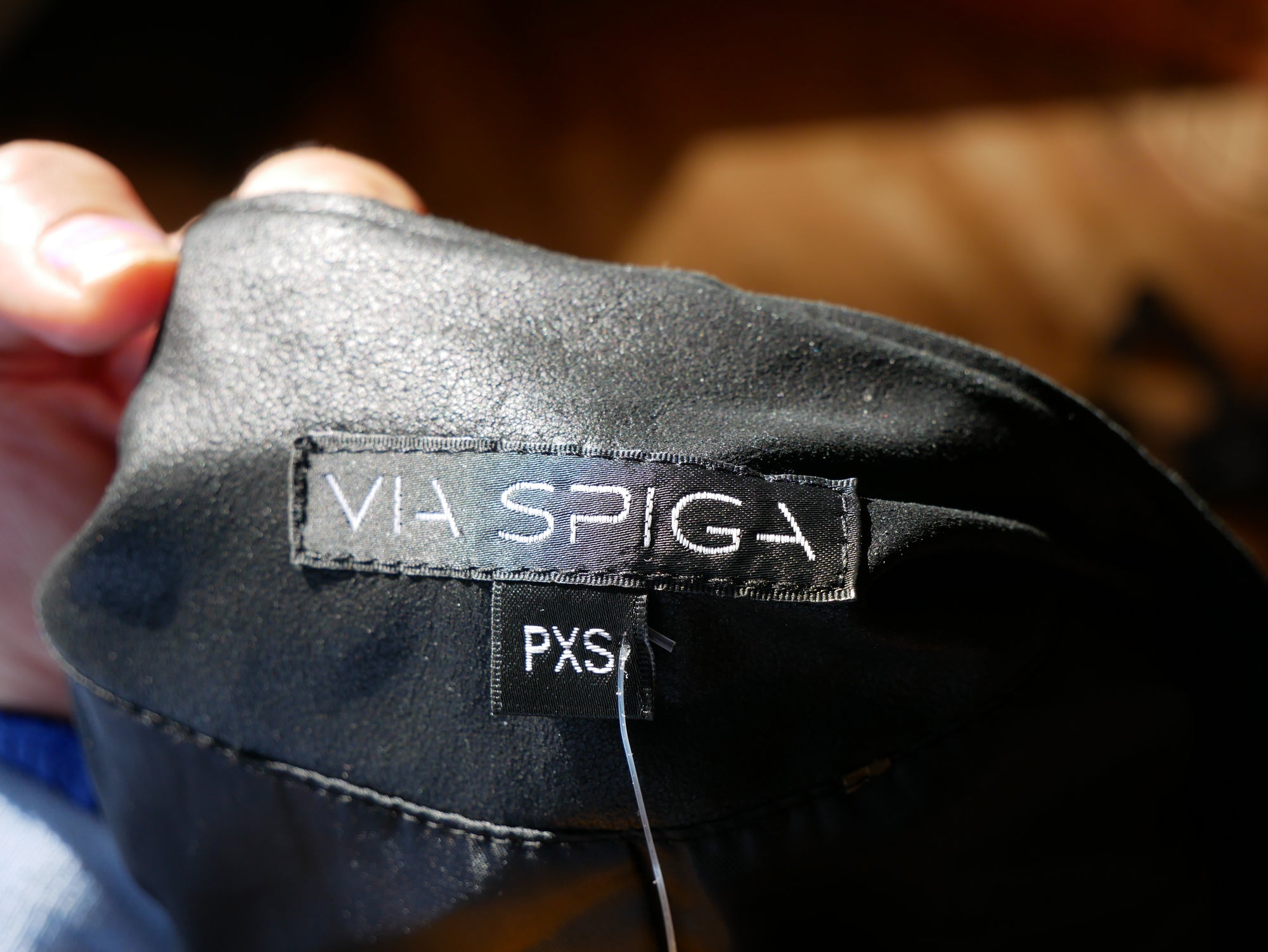 Via Spiga Leather Y2K Jacket