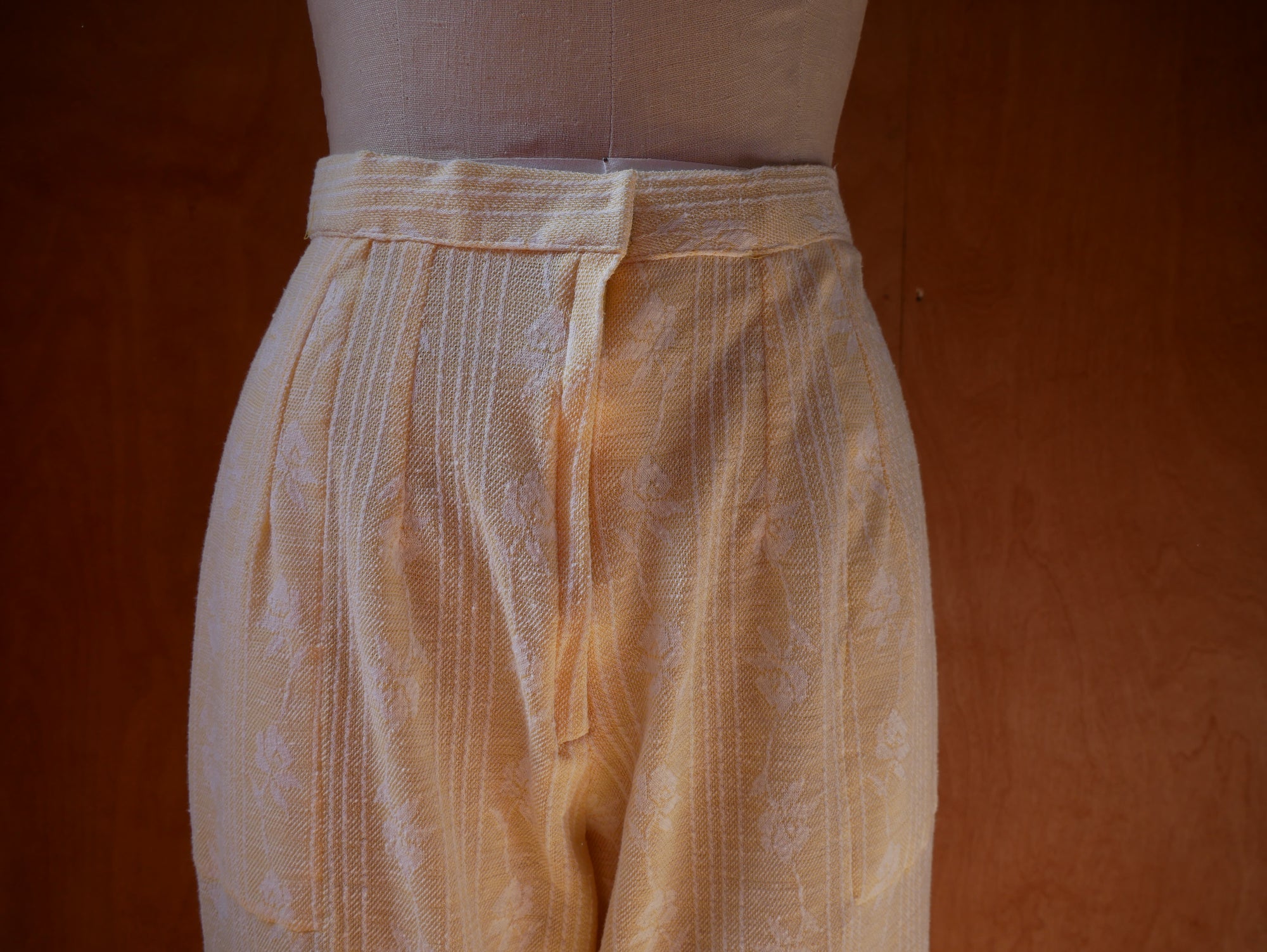 Yellow Floral Slacks